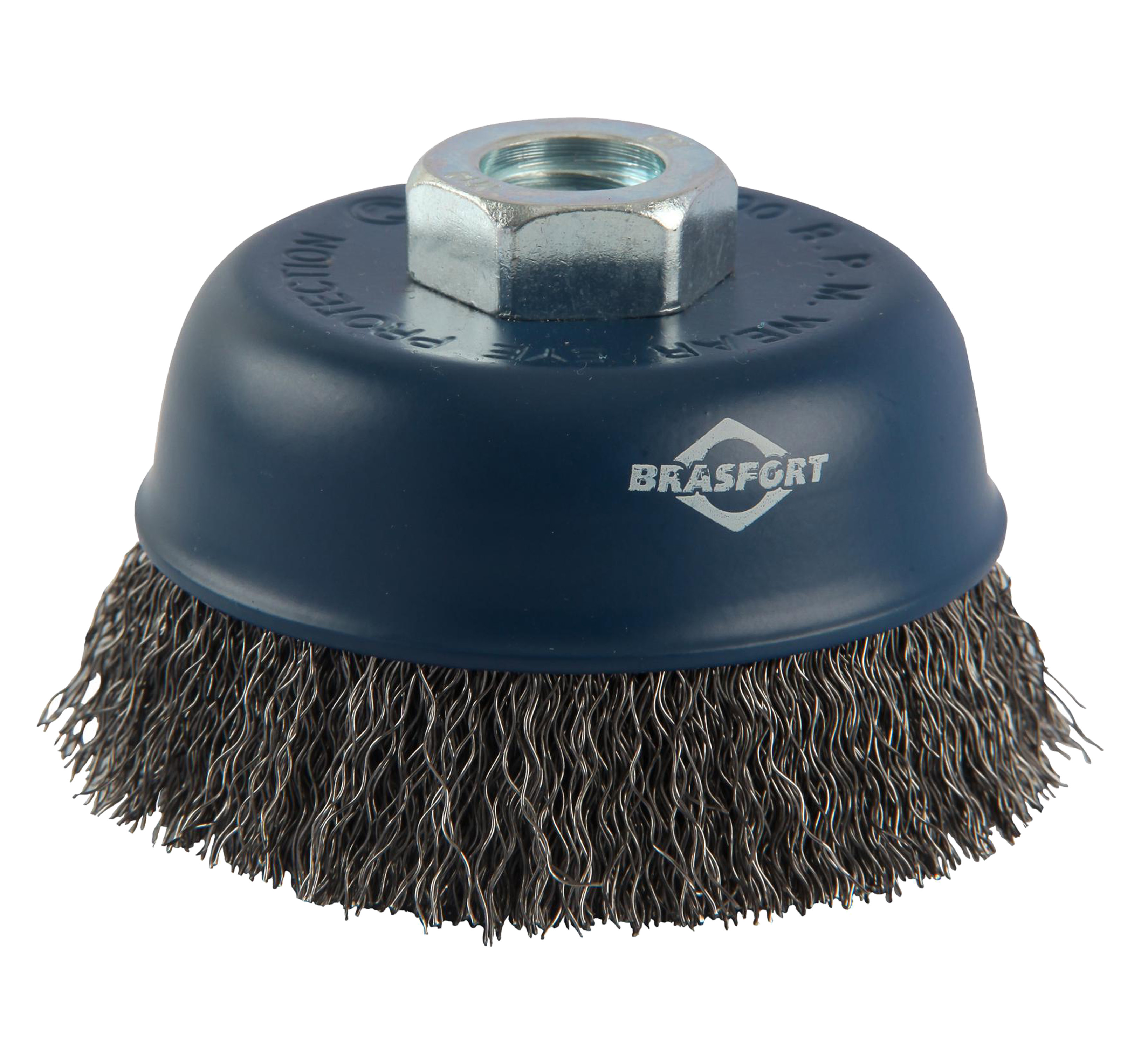 ESCOVA ACO COPO ONDULADA BRASFORT 150xM14 7261