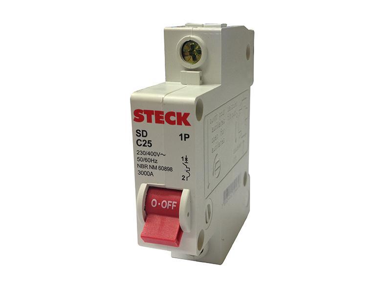 DISJUNTOR STECK DIN  UNIPOLAR 125A  (C)