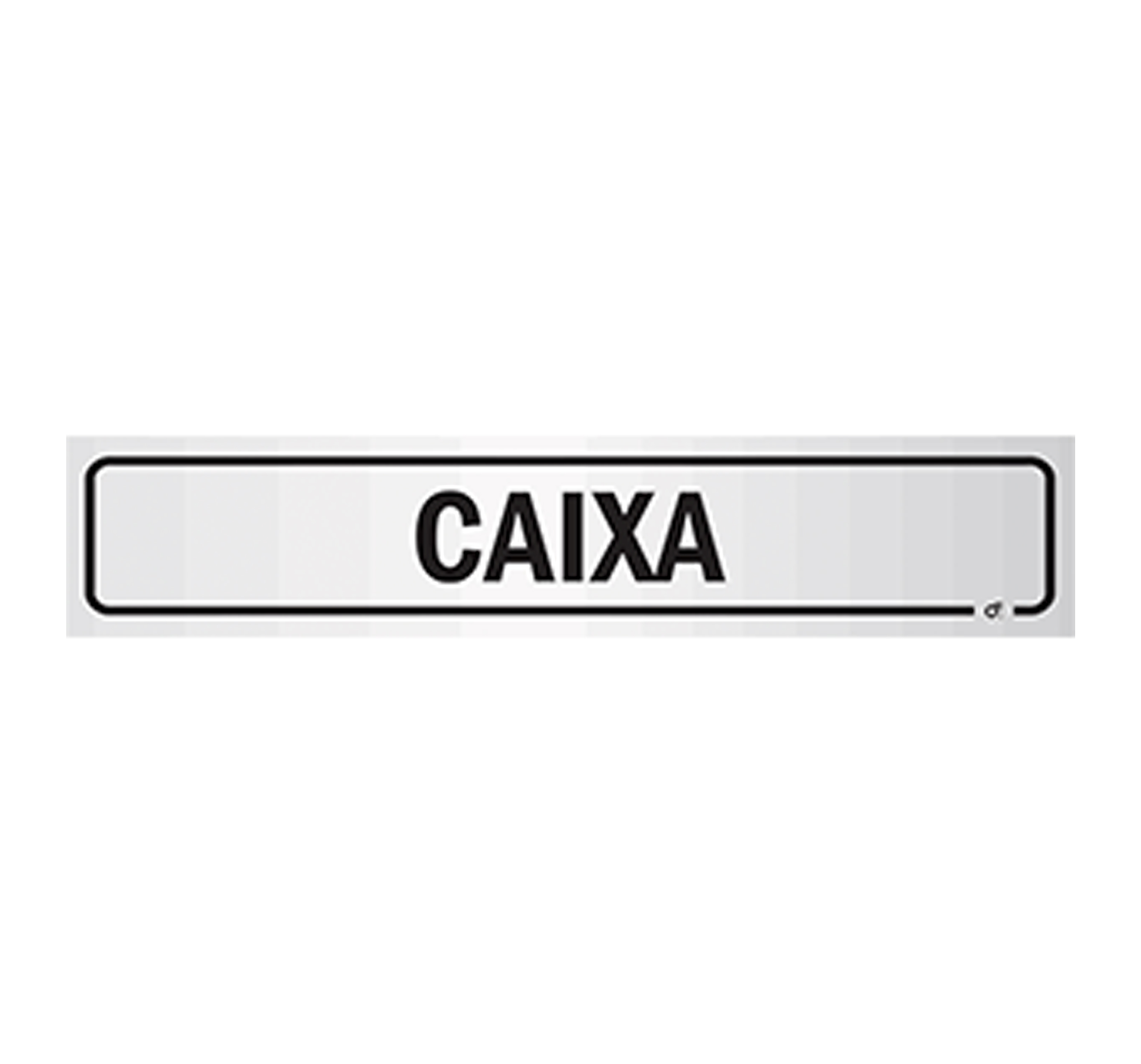 PLACA INDICADORA ALUMINIO DECORE  5x25 CAIXA
