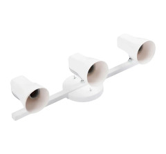 SPOT TRILHO PL. STELLA 3 LAMP BCO