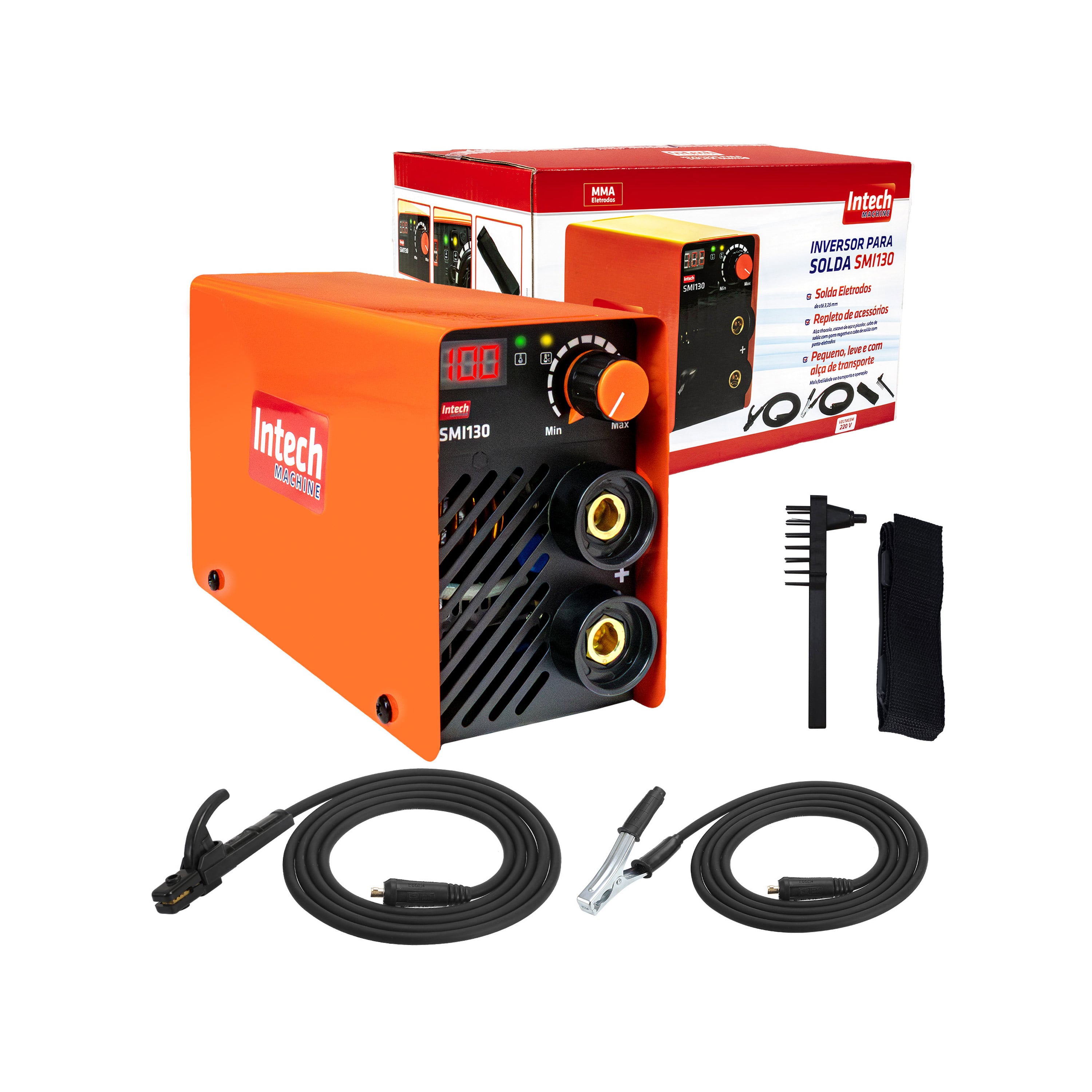 MAQUINA SOLDA INVERSORA INTECH PORTA 100A 220V
