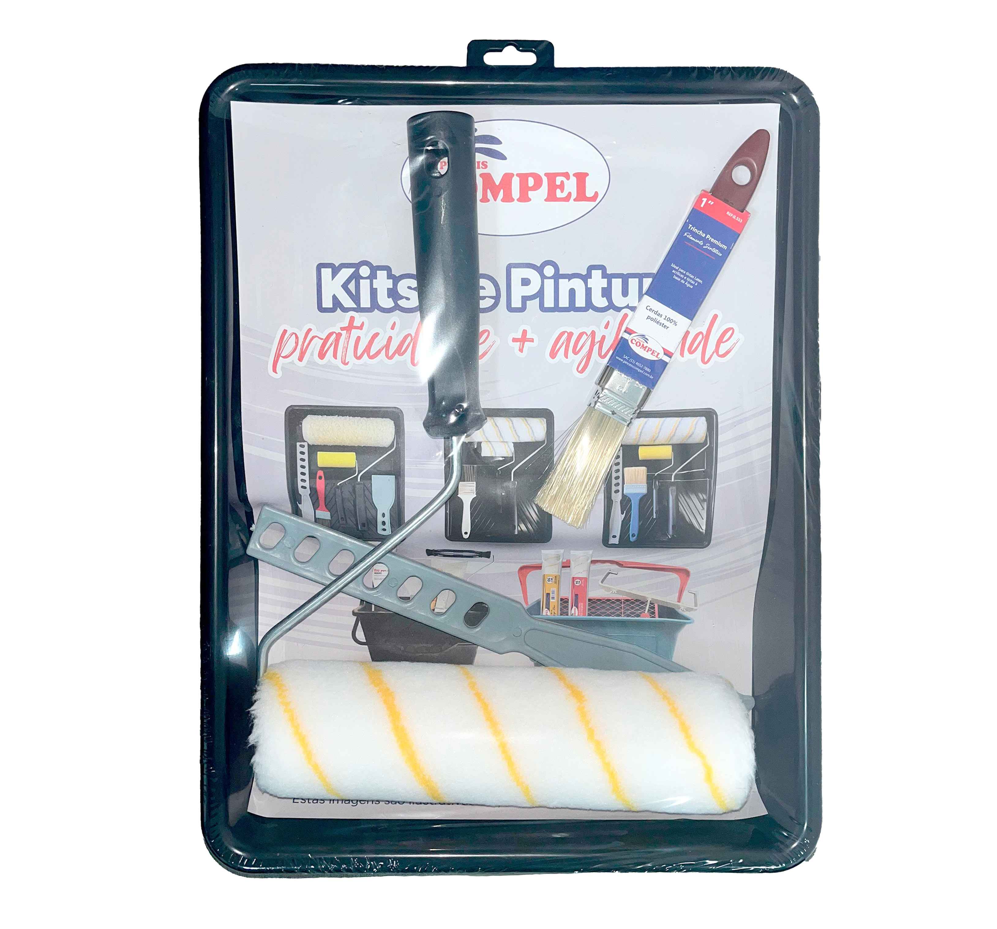 KIT P/PINTURA COMPEL LA S/RESPINGO ZERO  C/5P
