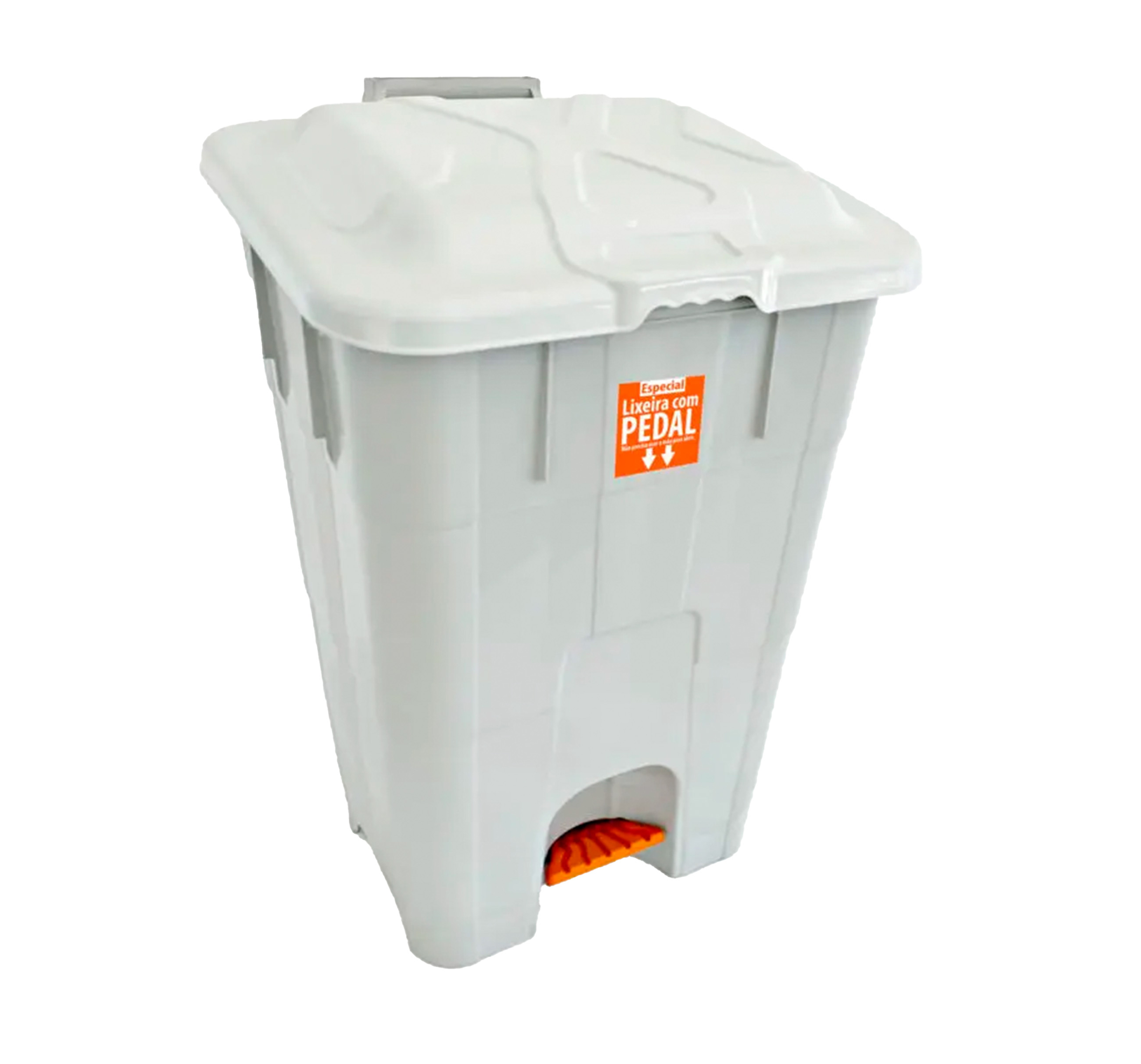 LIXEIRA C/PEDAL ANTARES RETANG.BCA 60L