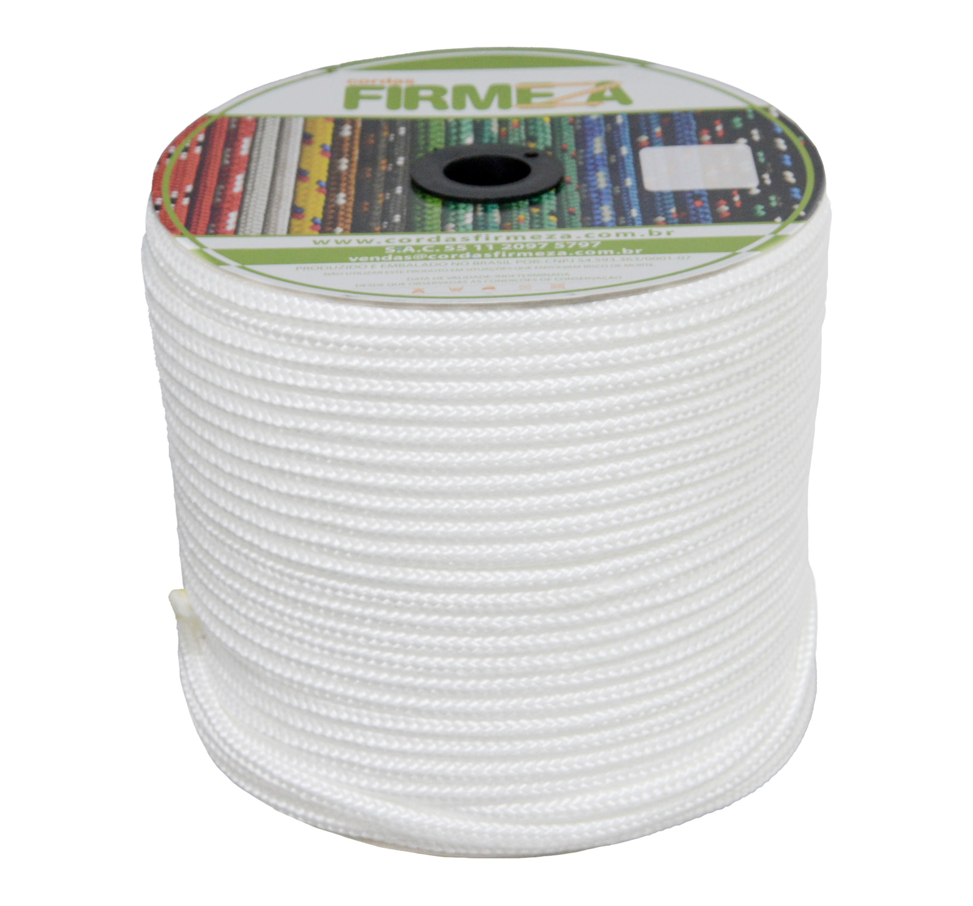 CORDA PP.FIRMEZA TRANCADA BRANCA ROLO 12.0MM 105M