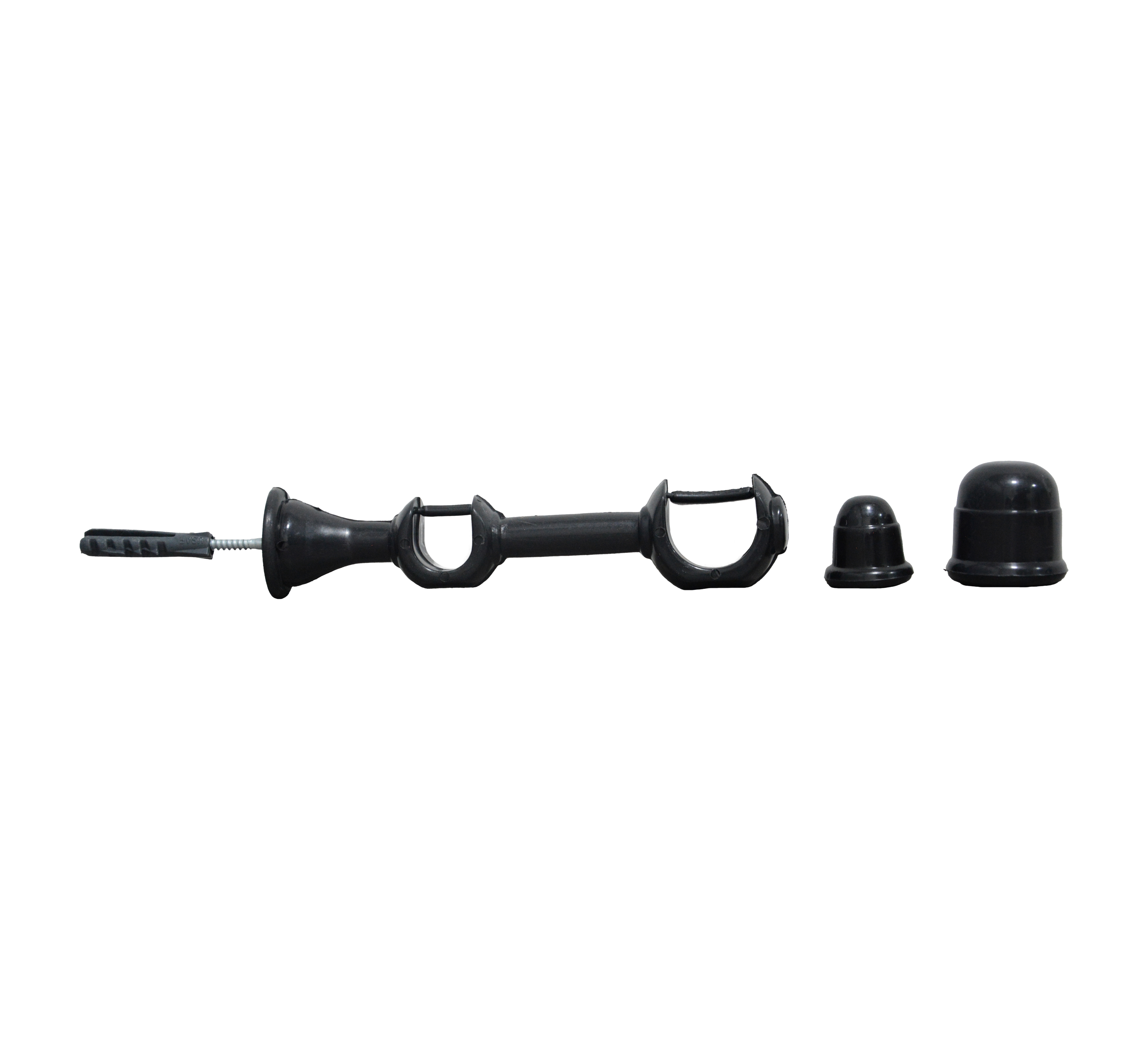 SUPORTE VARAO CORT.CADIZ GROSSO DUPLO PRETO