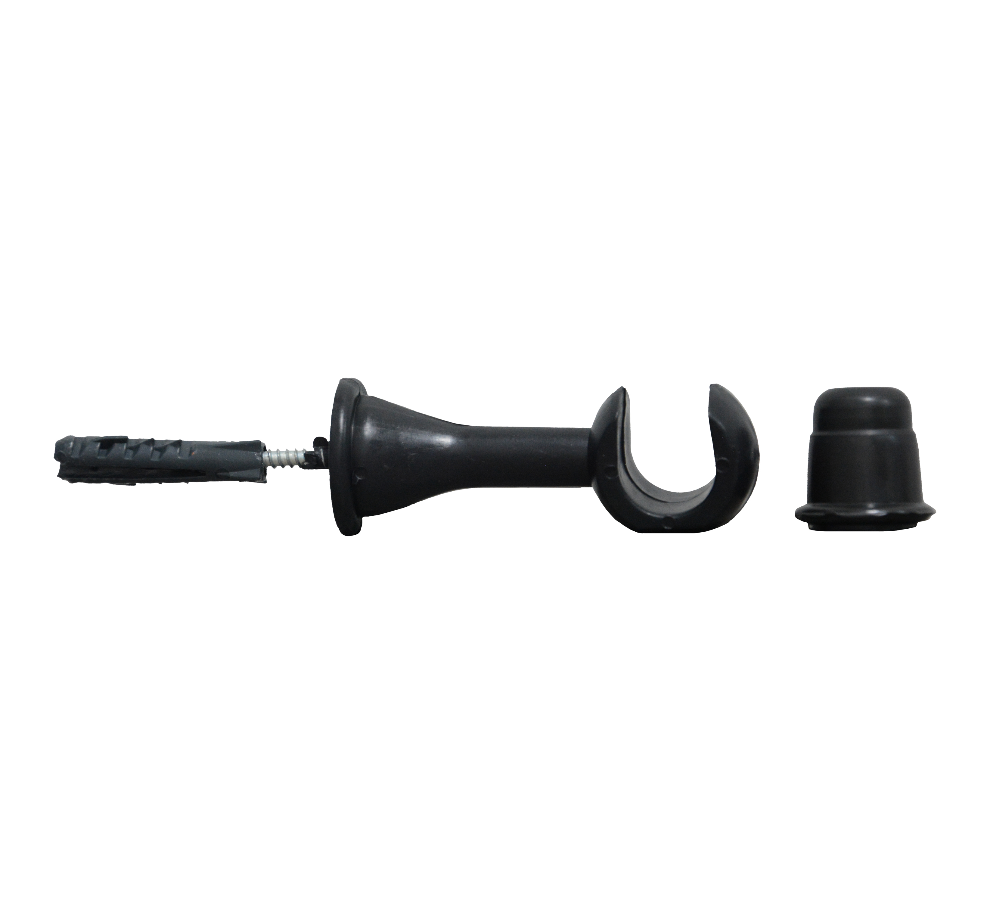 SUPORTE VARAO CORT.CADIZ GROSSO SIMPLES PRETO