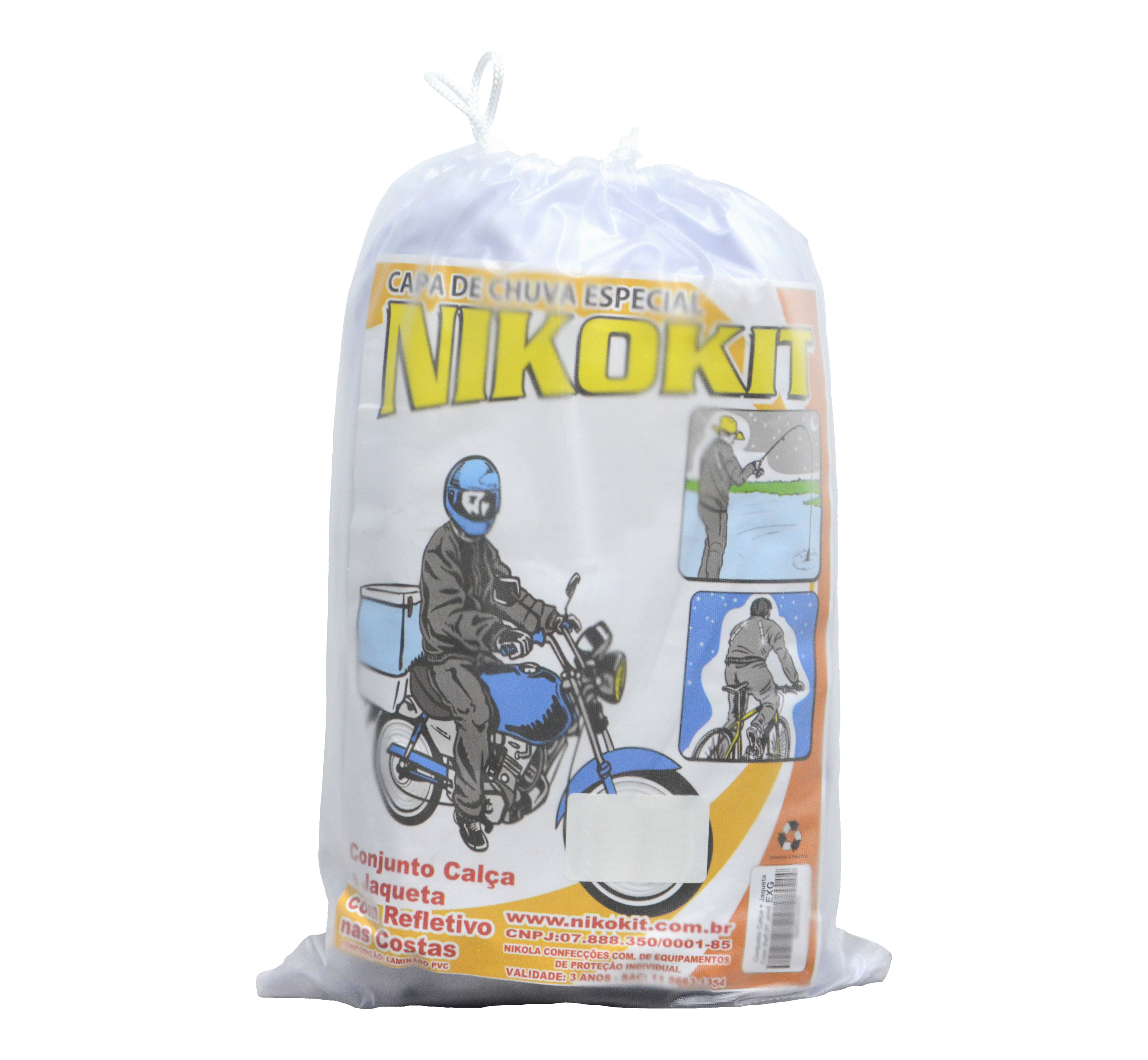 CAPA MOTOQUEIRO NIKOKIT TRANSP.EXG