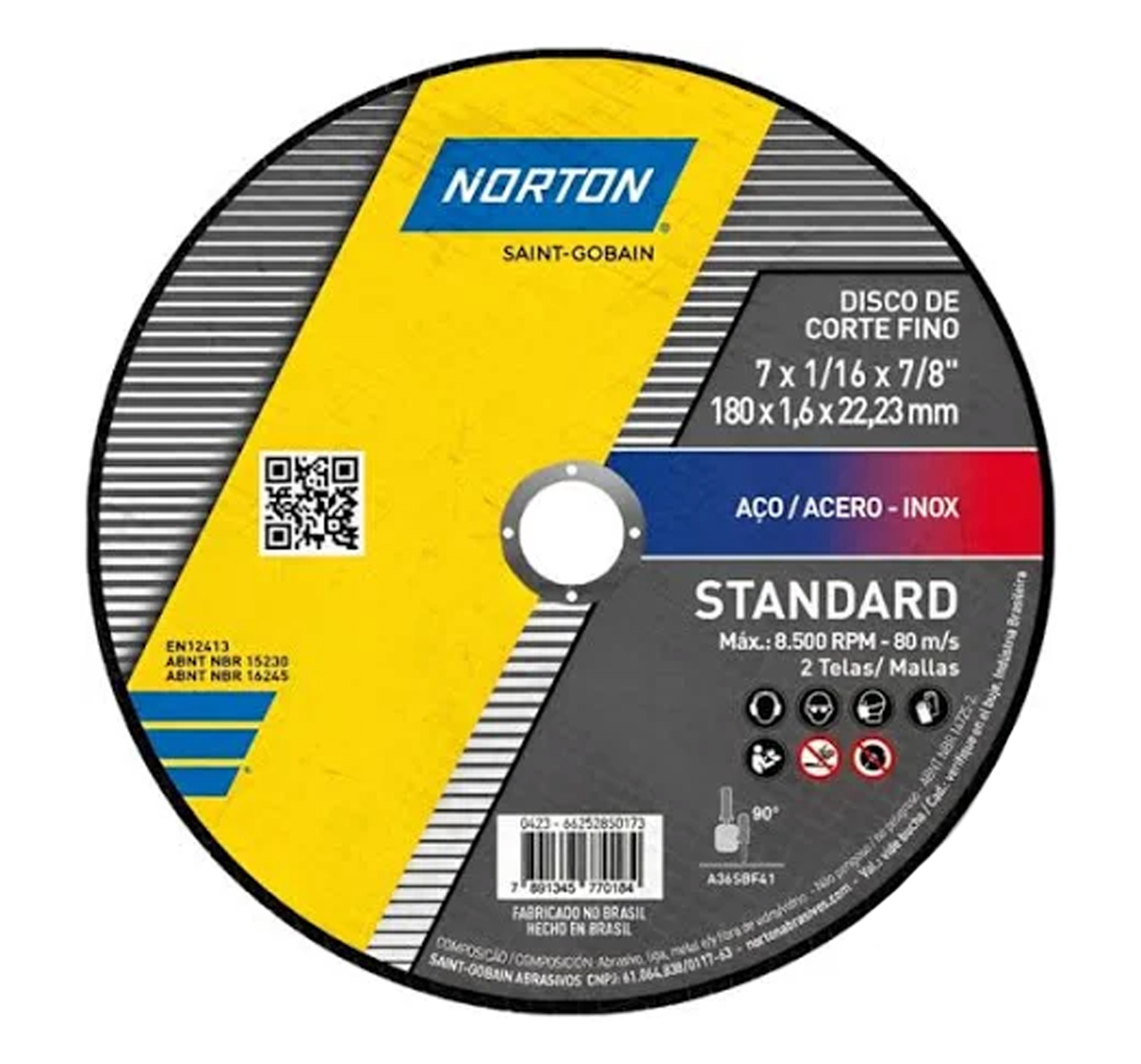 DISCO FINE NORTON STANDARD  7X7/8