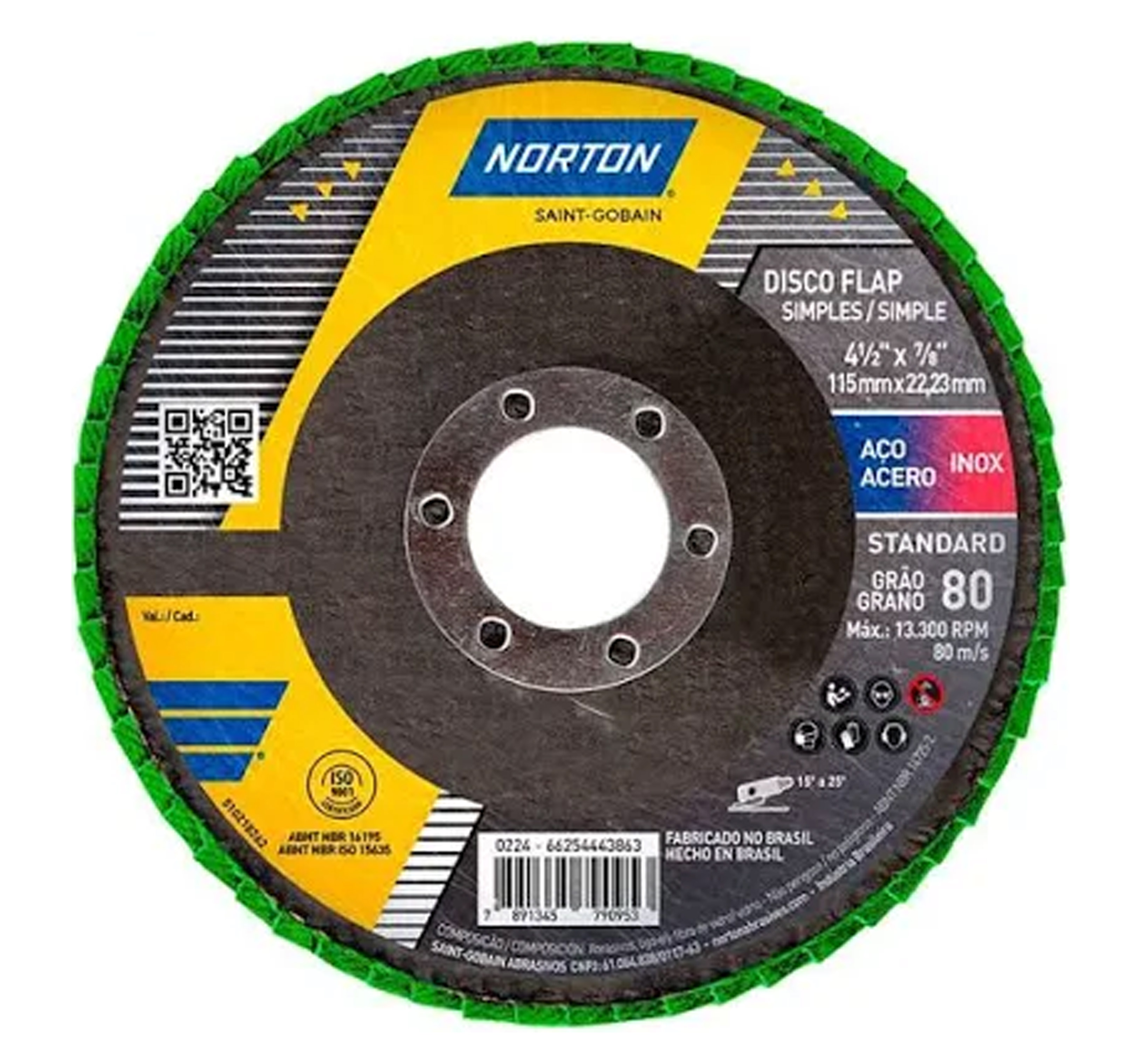 DISCO FLAP NORTON 4.1/2X  80