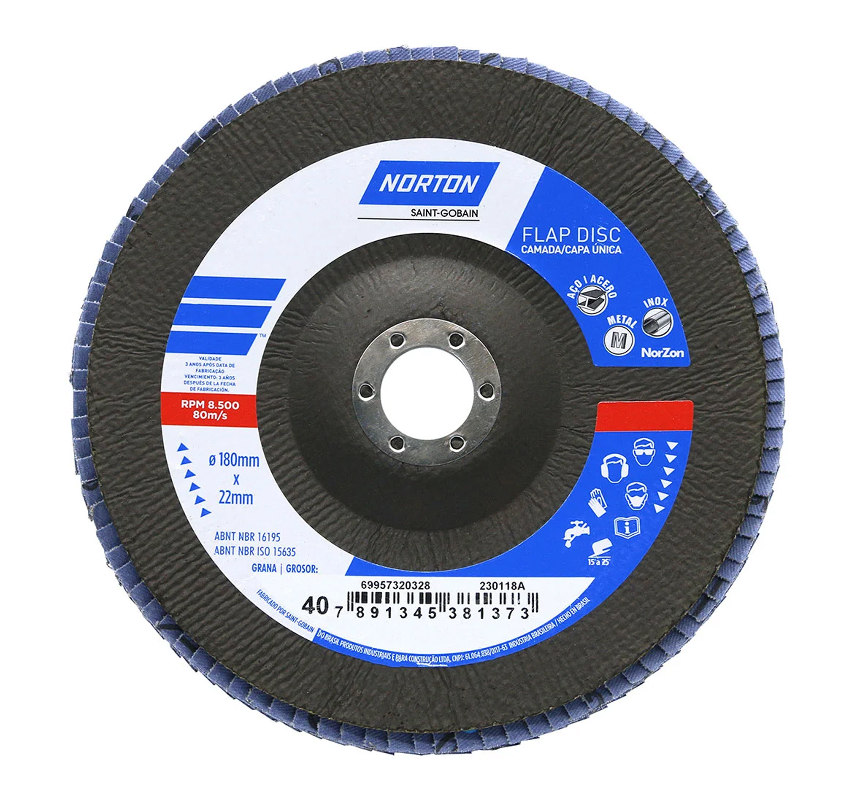 DISCO FLAP NORTON 7X  40