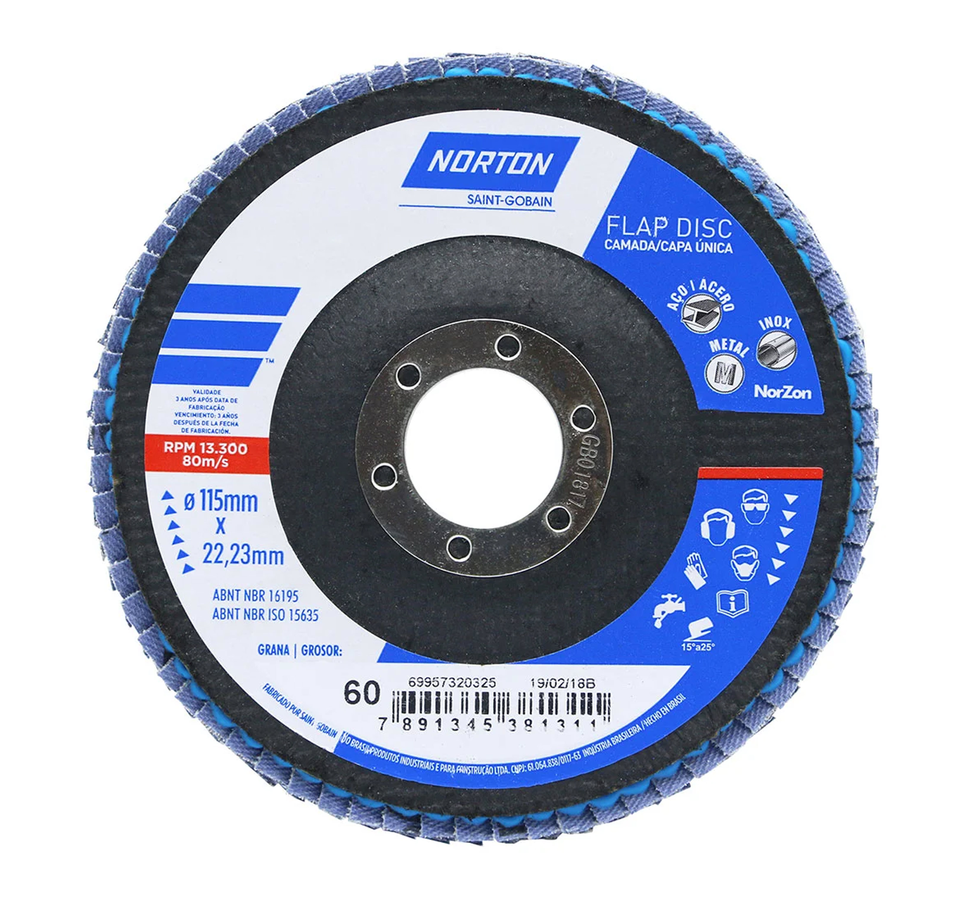DISCO FLAP NORTON 7X  60