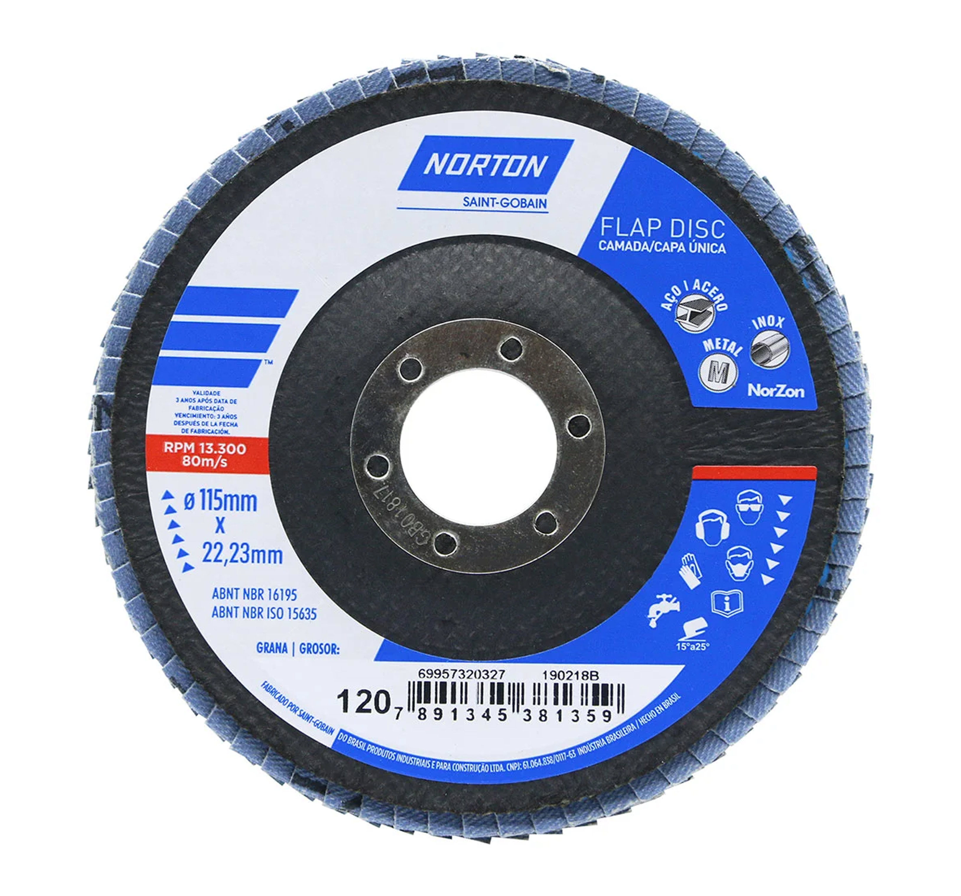 DISCO FLAP NORTON 7X  120
