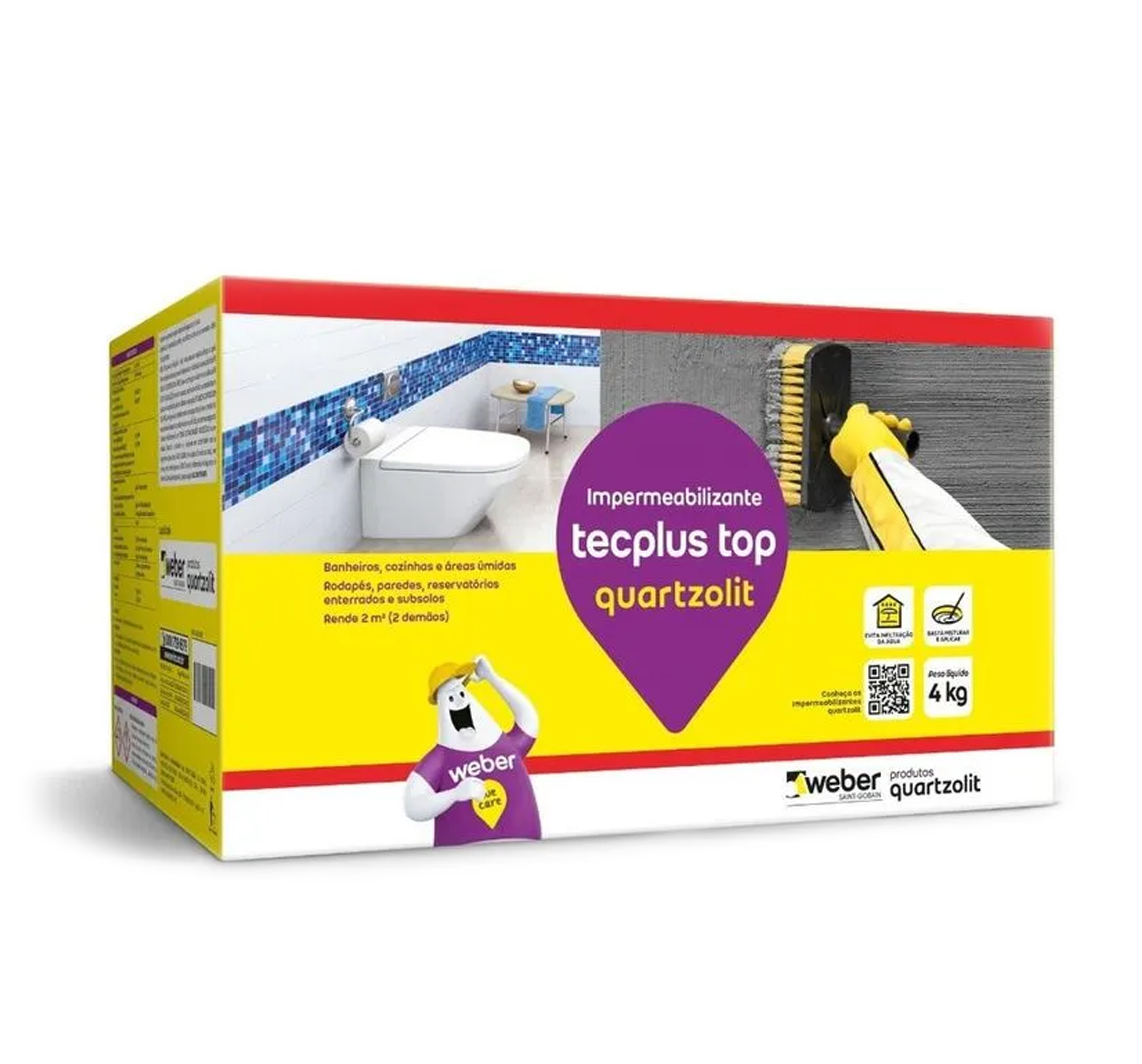 IMPERMEABILIZANTE TECPLUS TOP CX.  4KG