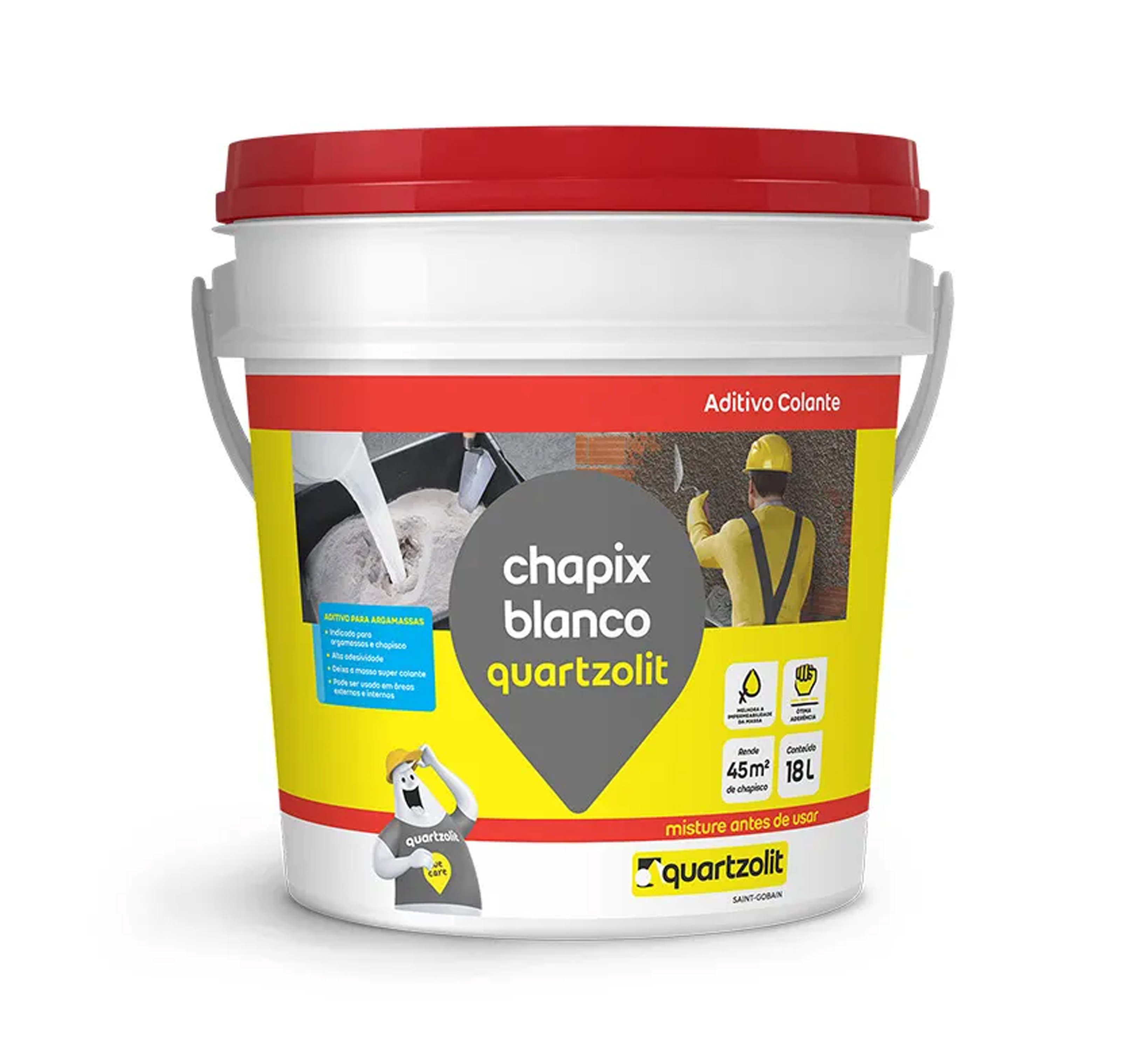 ADITIVO ADESIVO CHAPIX BLANCO QUARTZOLIT 18L BALDE
