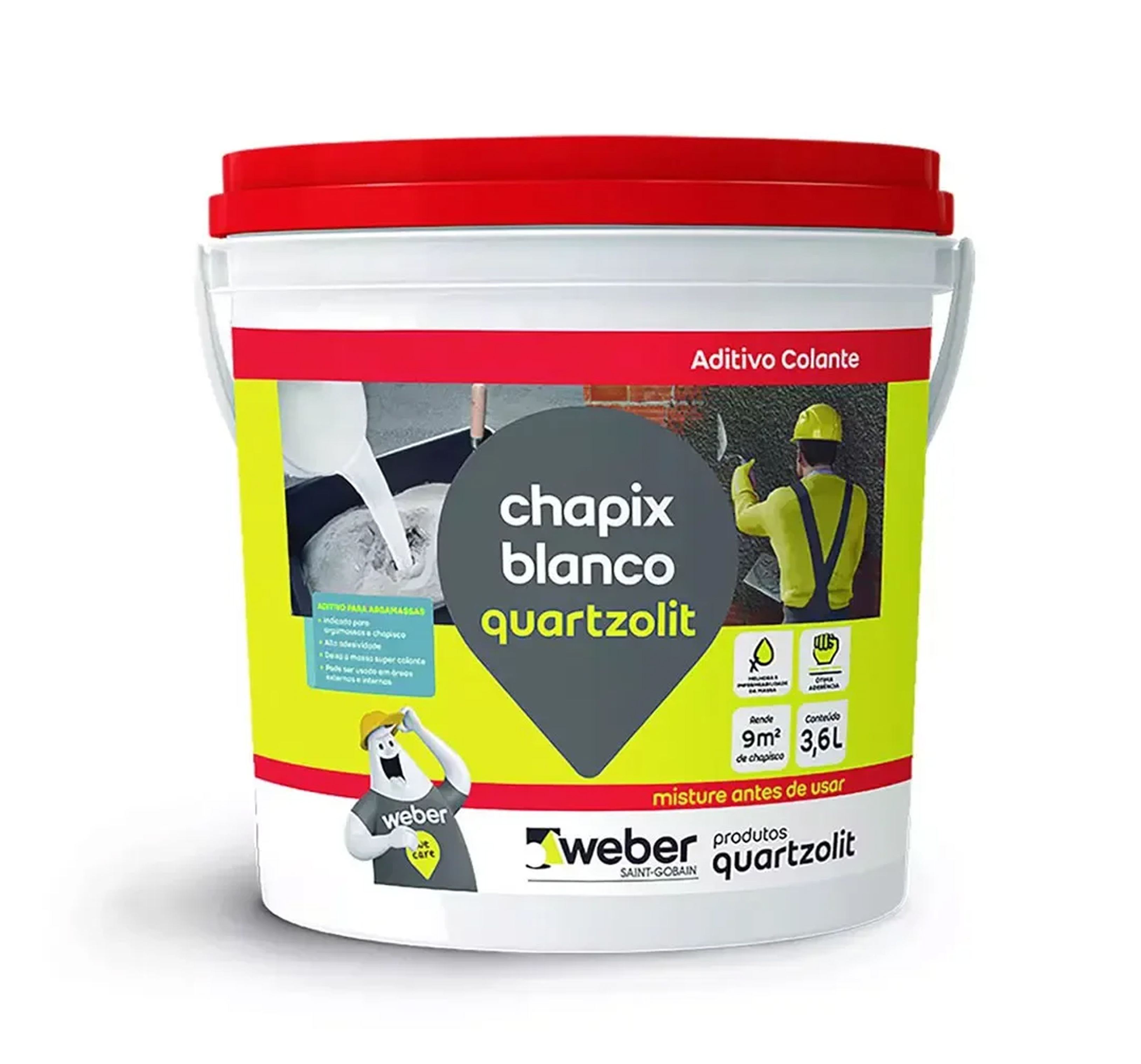 ADITIVO ADESIVO CHAPIX BLANCO QUARTZOLIT 3,6L GALAO