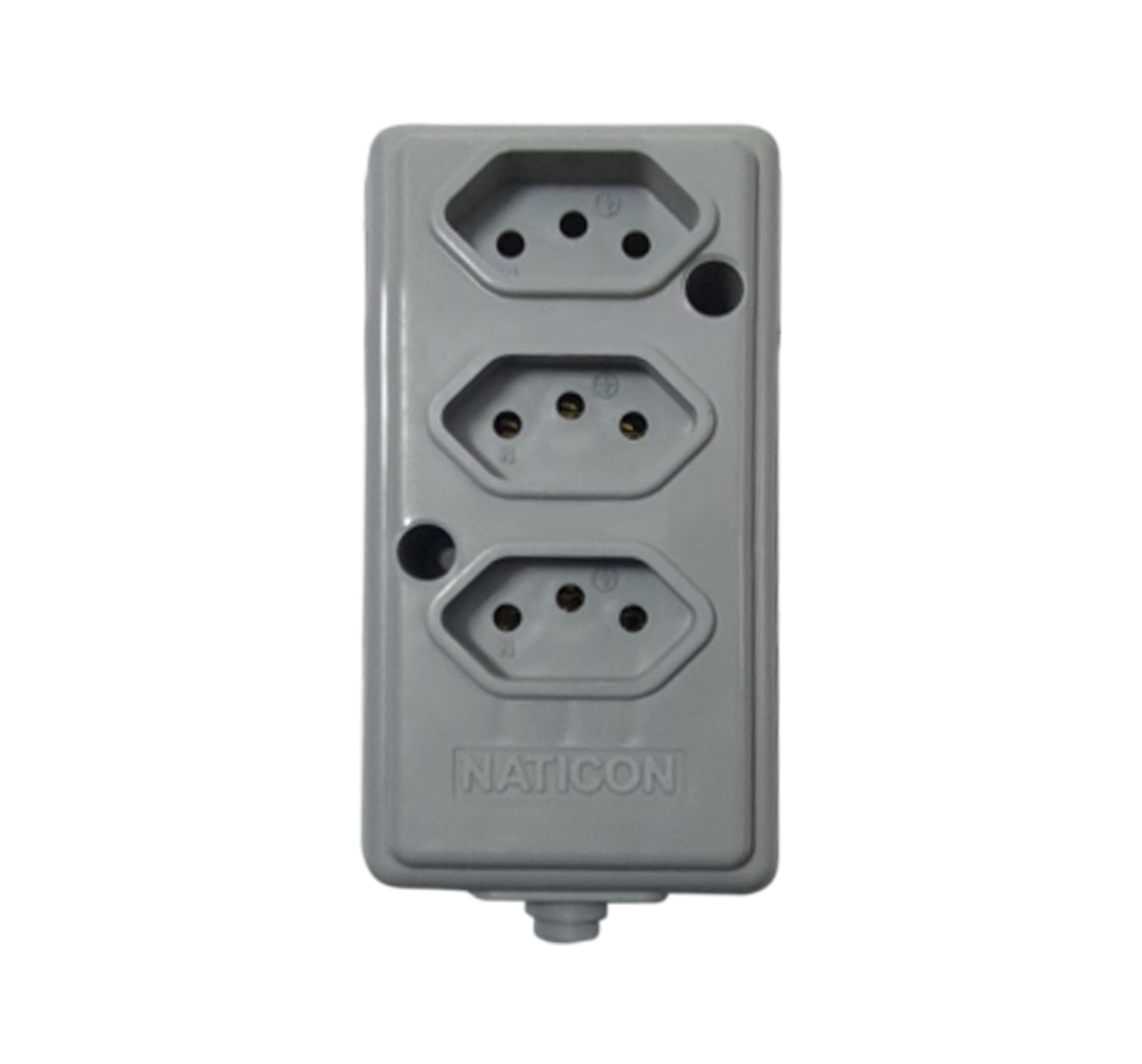 TOMADA BARRA NATICON(A) 3T 10A 3P CZ 607