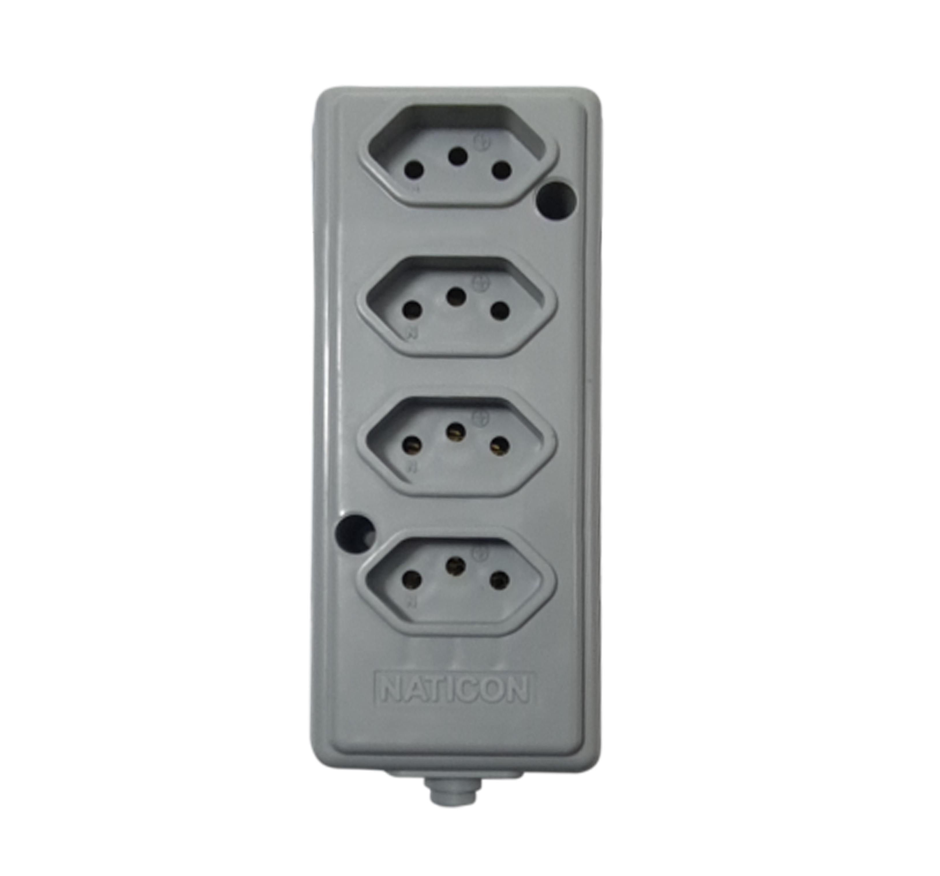 TOMADA BARRA NATICON(A) 4T 10A 3P CZ 608