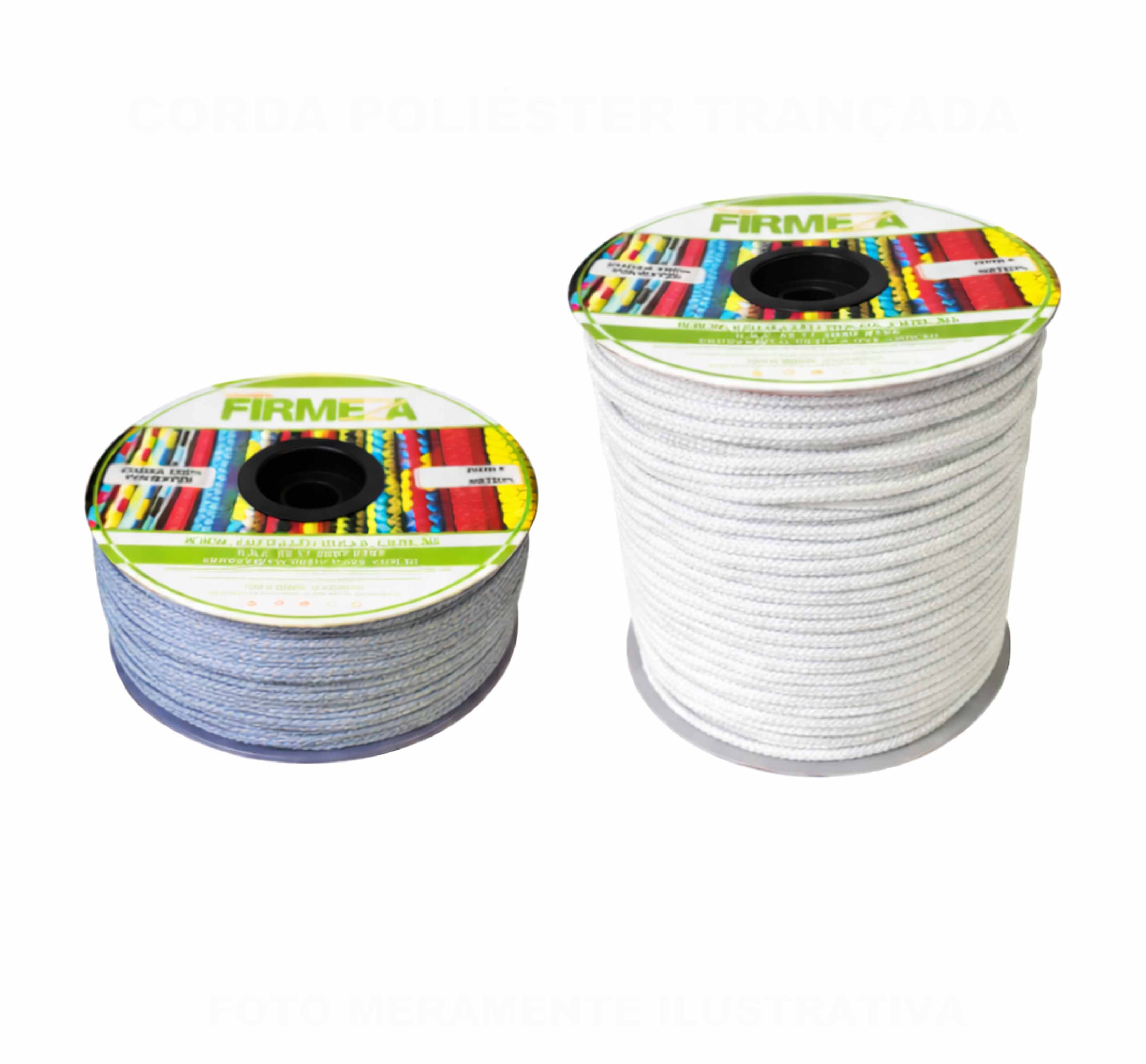 CORDA PP FIRMEZA TRANCADA BRANCA CARRETEL 06MM 165M