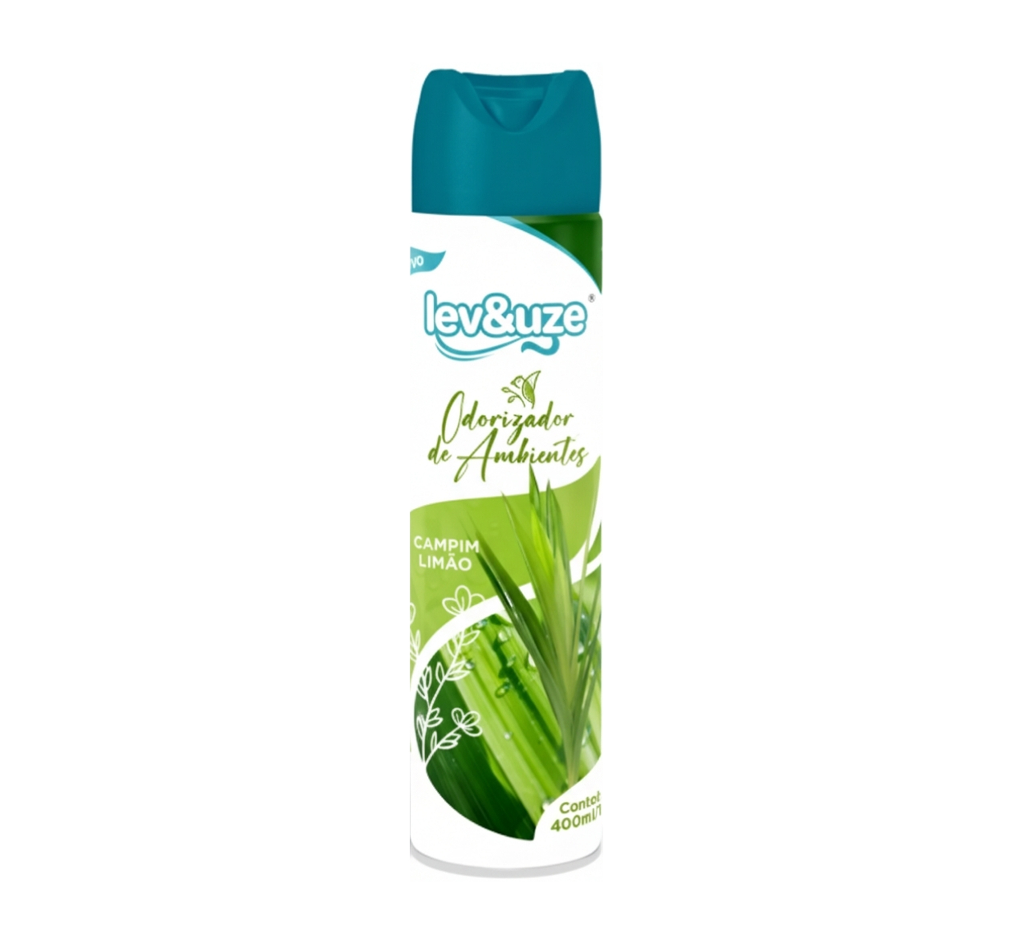 ODORIZADOR SPRAY LEV&UZE CAPIM LIMÃO 400ML
