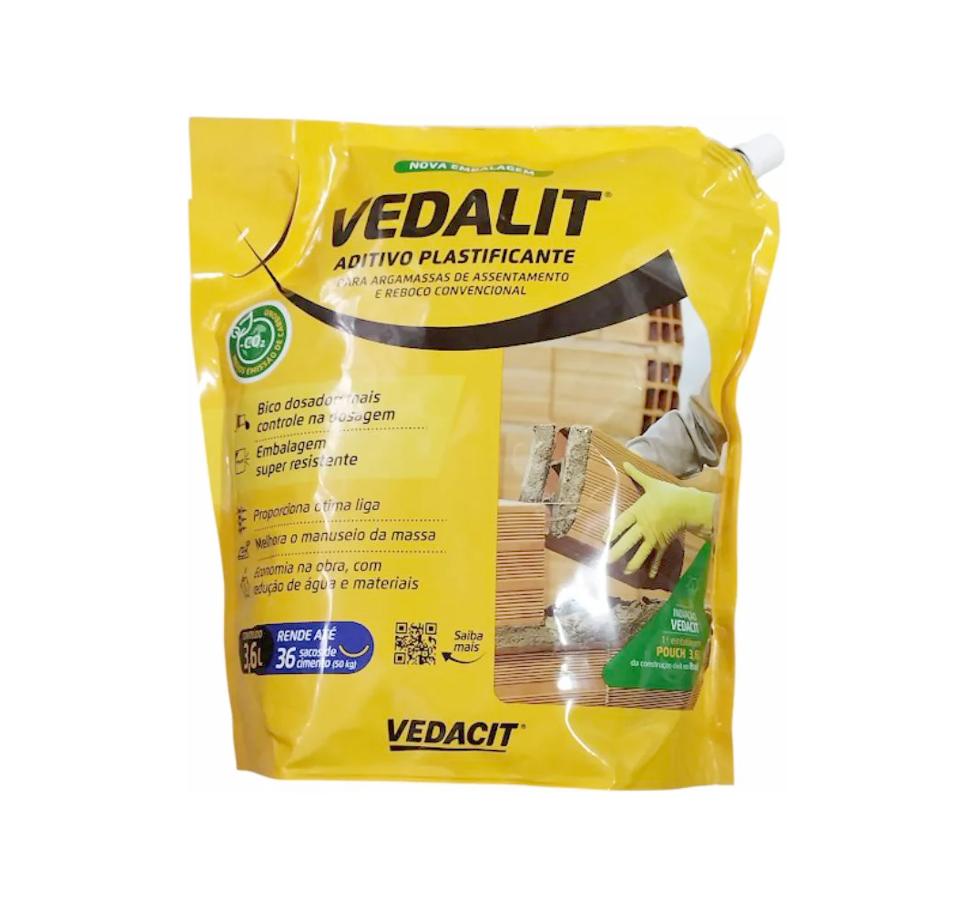 ADITIVO PLASTIFICANTE VEDALIT VEDACIT  3.6 L SACHE