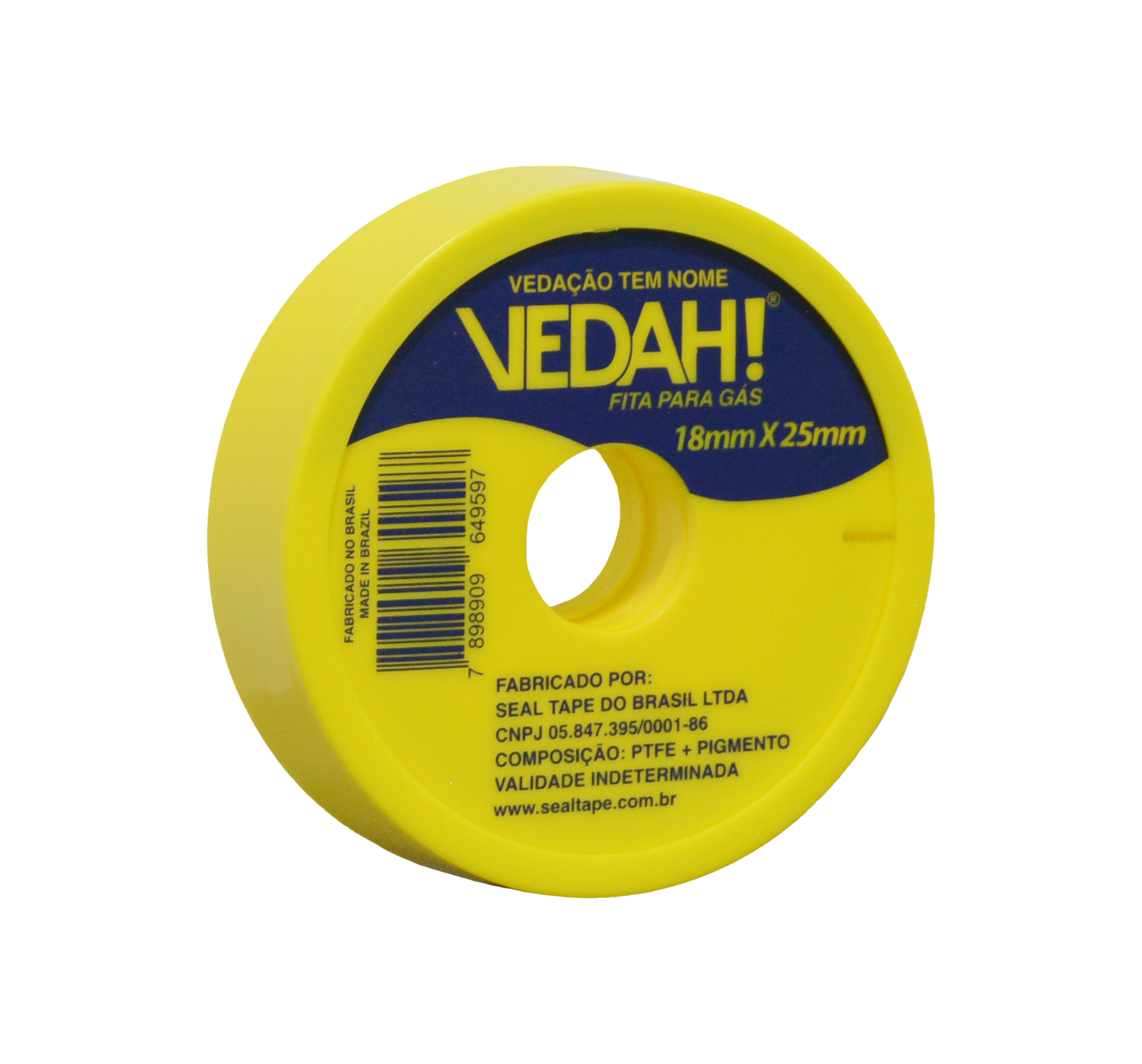 VEDA ROSCA VEDAH PARA GAS 18MM X 25M