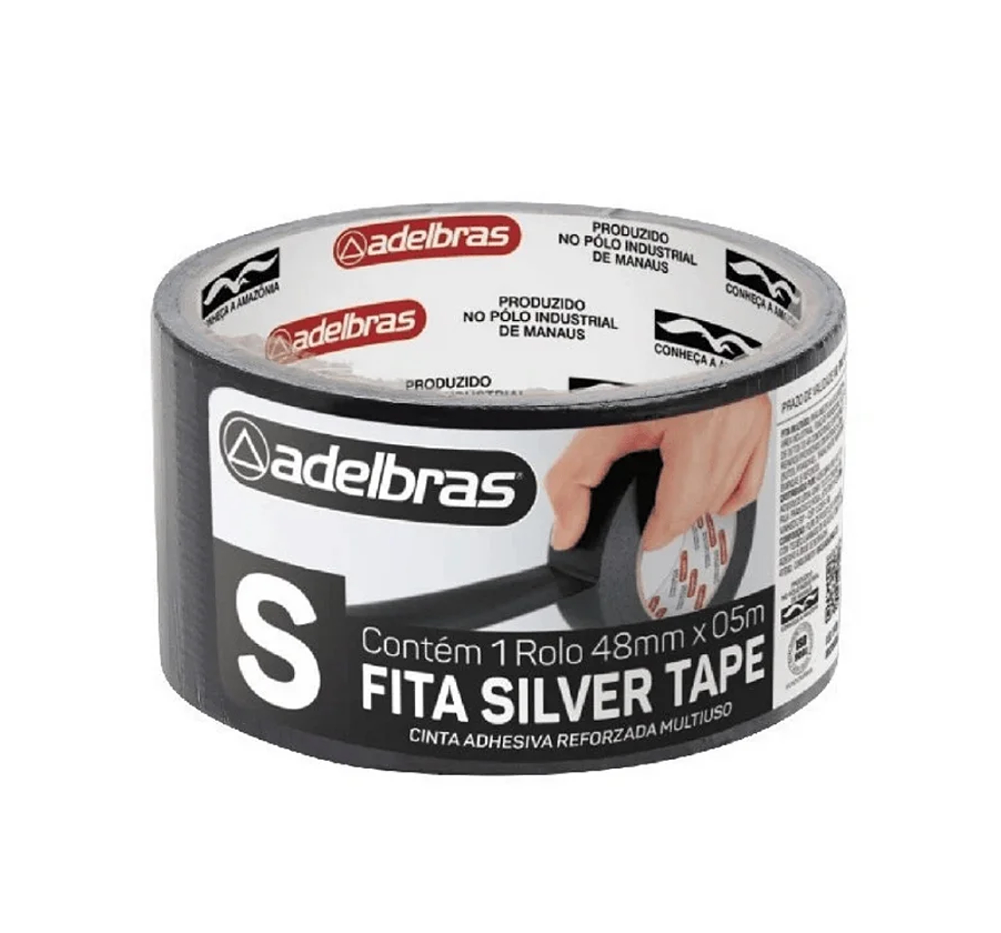 FITA SILVER TAPE ADELBRAS 48X05M PRETA