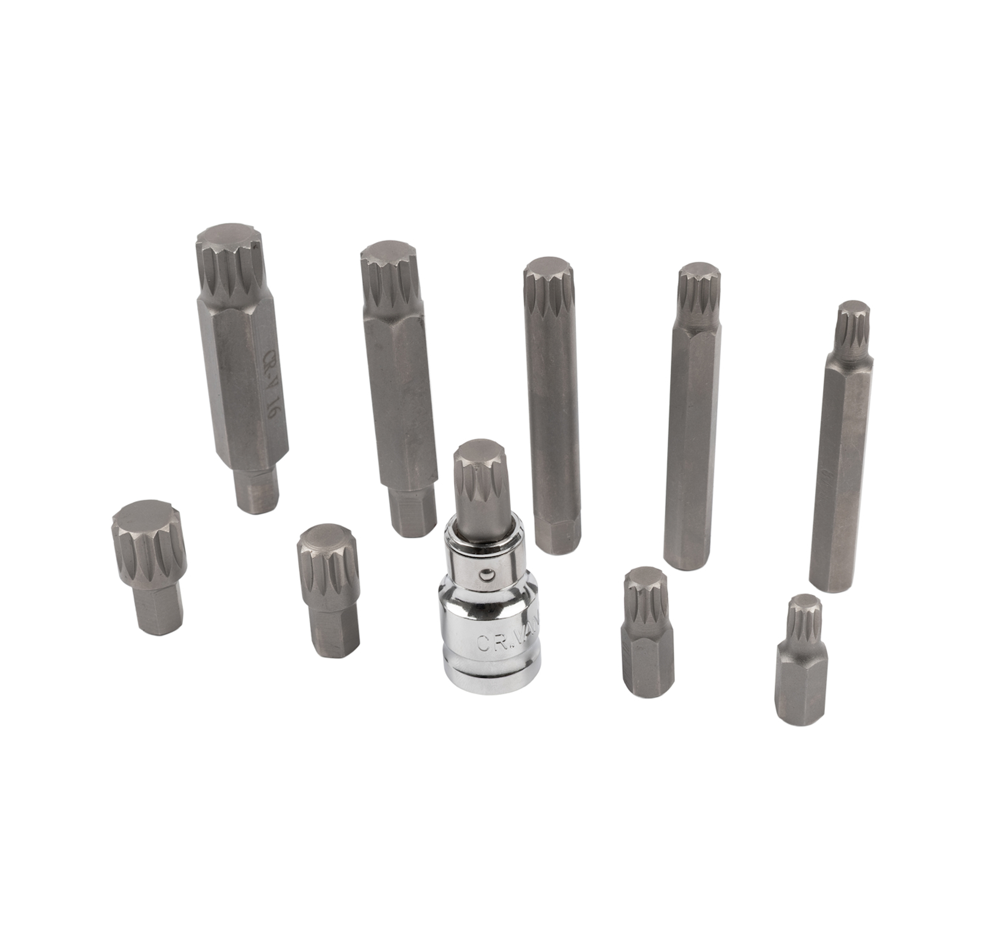 SOQUETE PONTA MULTIDENTADA EDA 1/2 KIT 11PECAS