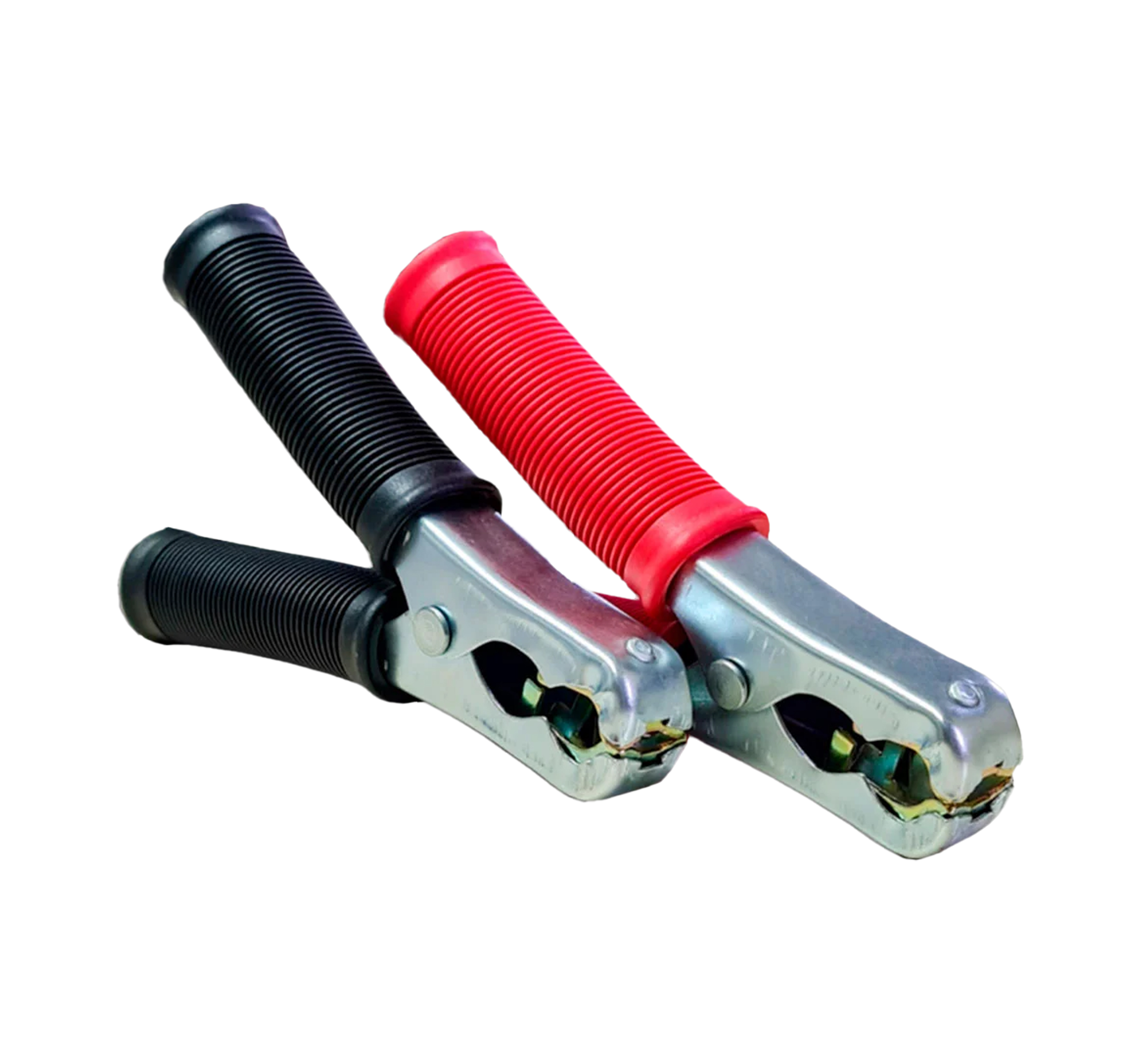 GARRA BATERIA UEDA MANOPLA 300A PRETA/VERMELHA CARTELA PAR