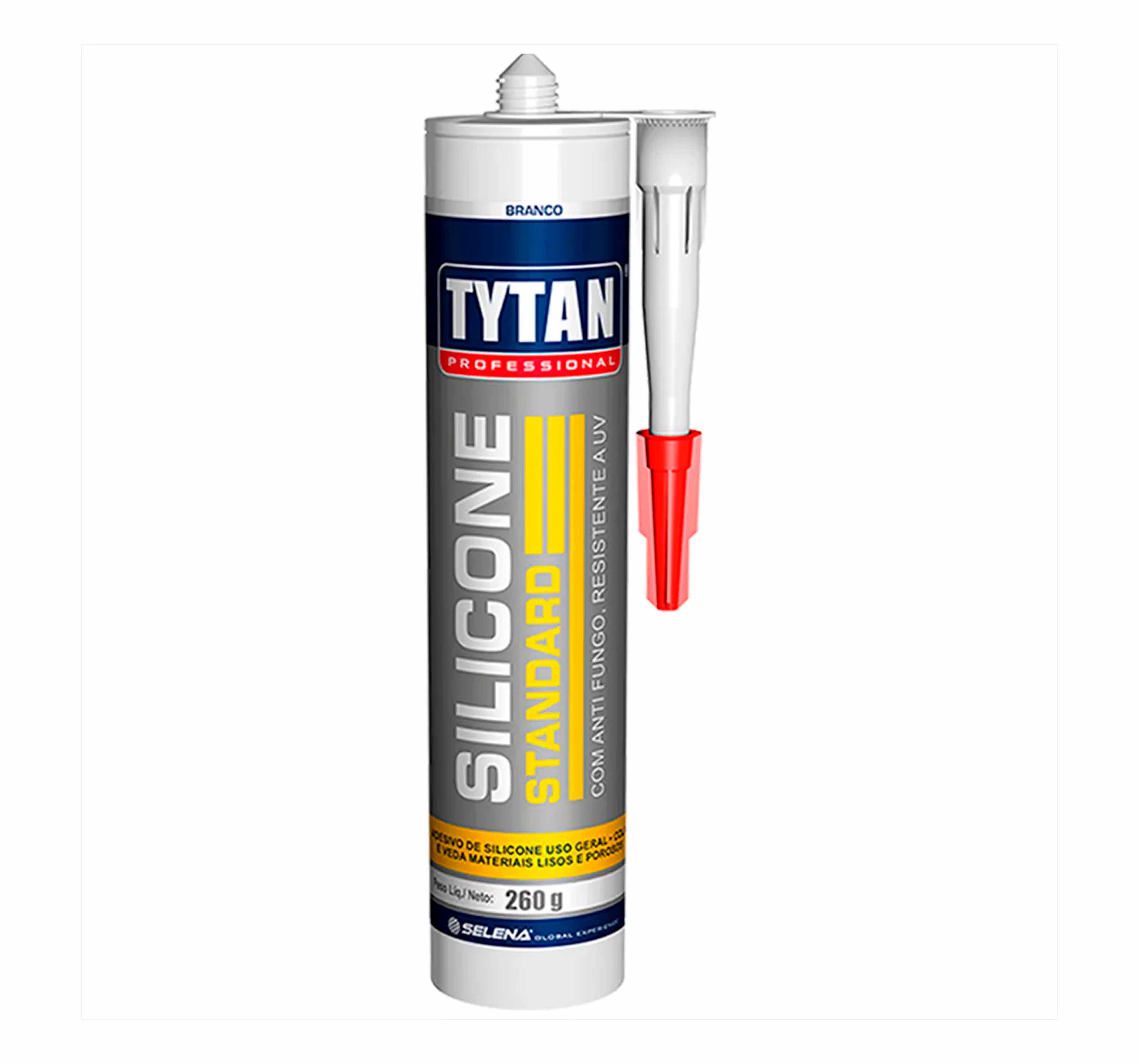 COLA SILICONE TYTAN STANDARD BRANCO 260 GR
