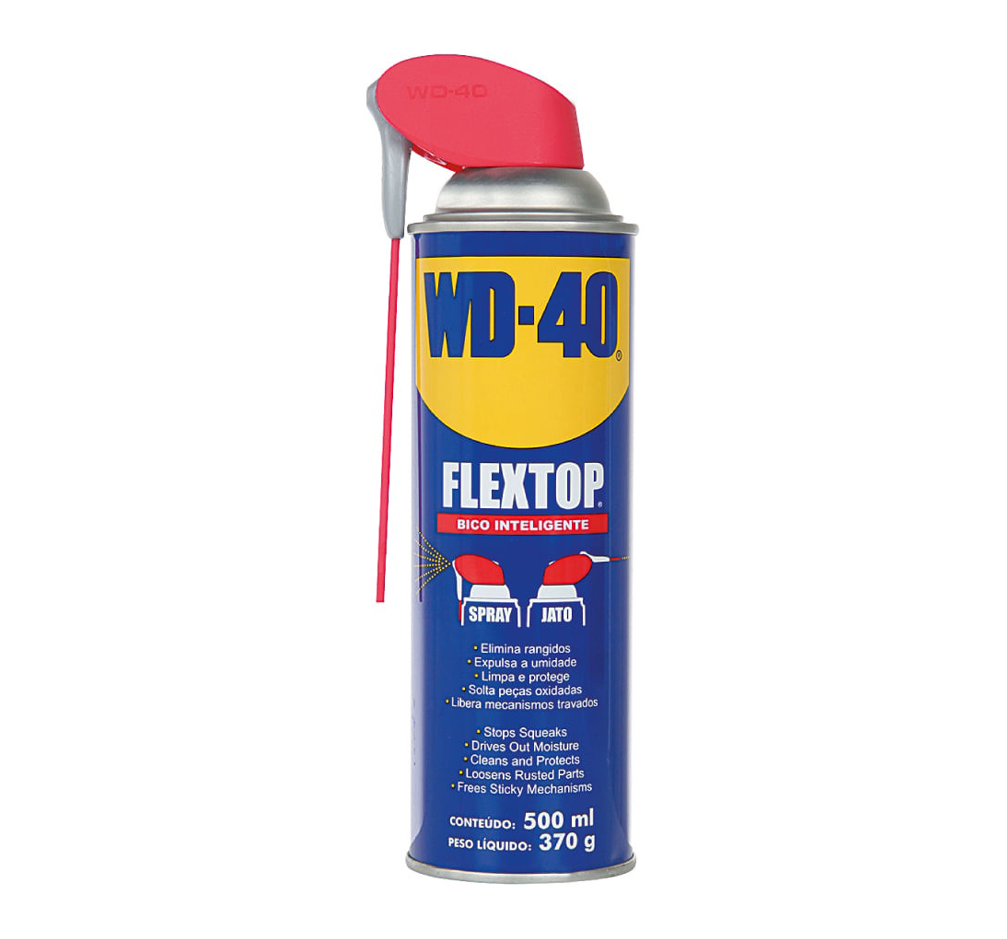 OLEO LUBRIFICANTE WD-40 FLEX TOP 500ML SPRAY