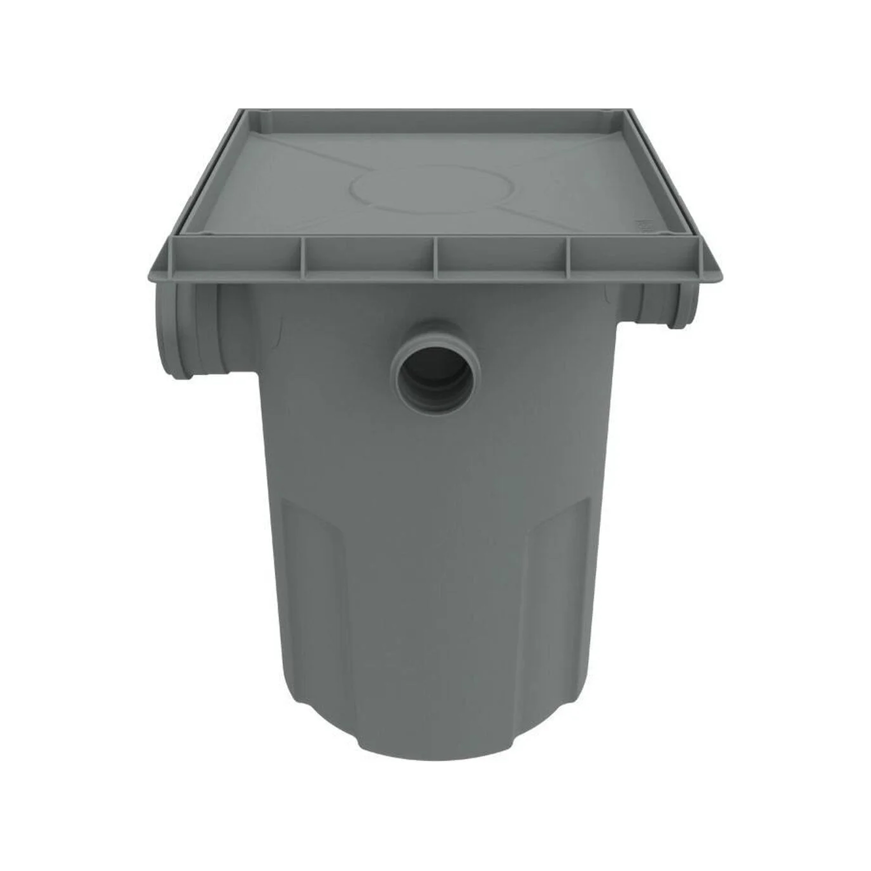 CAIXA SIFONADA GORDURA ASTRA QUADRADA TAMPA OCULTA CINZA