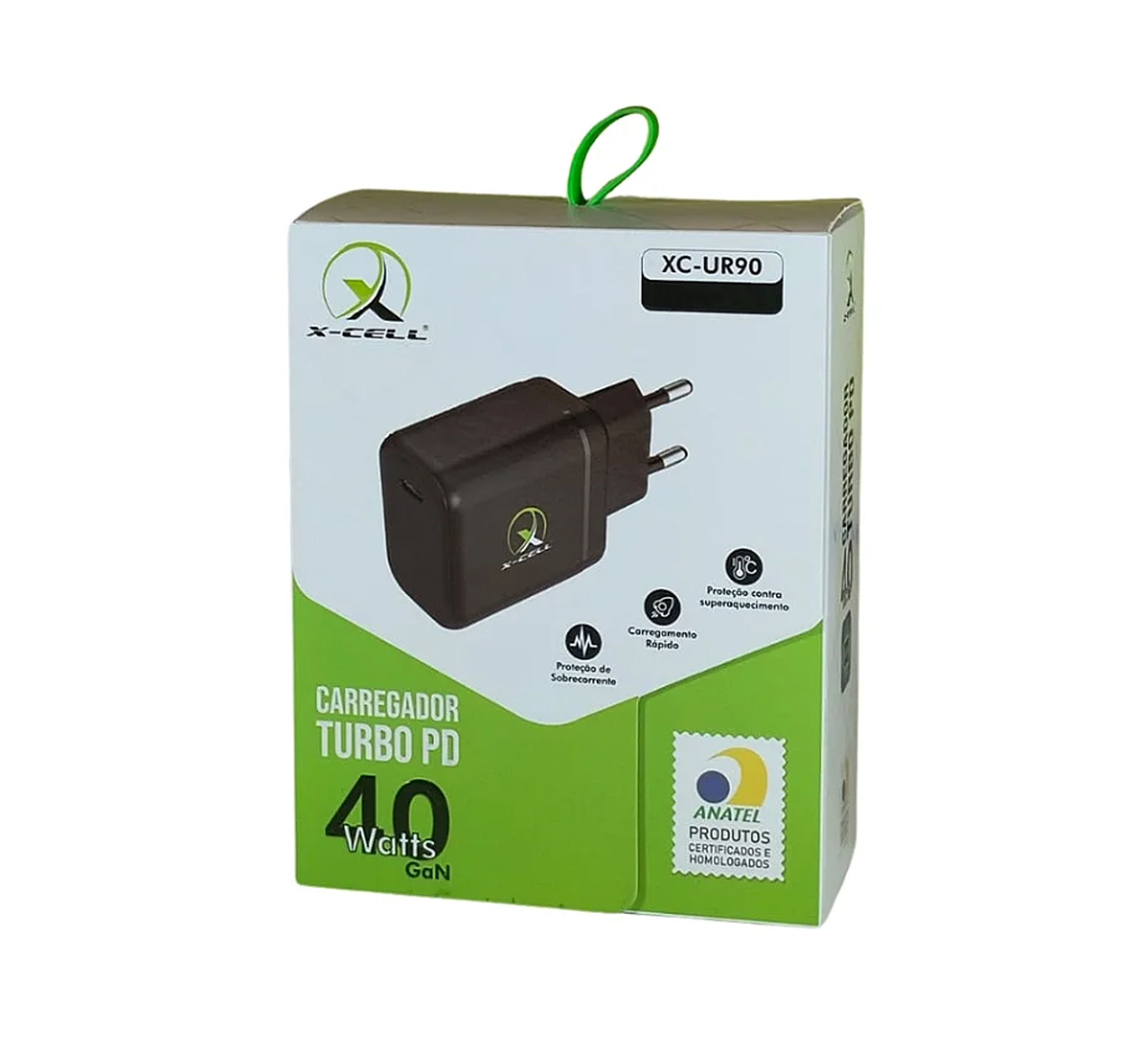 CARREGADOR CELULAR X-CELL TURBO USB/C 40W