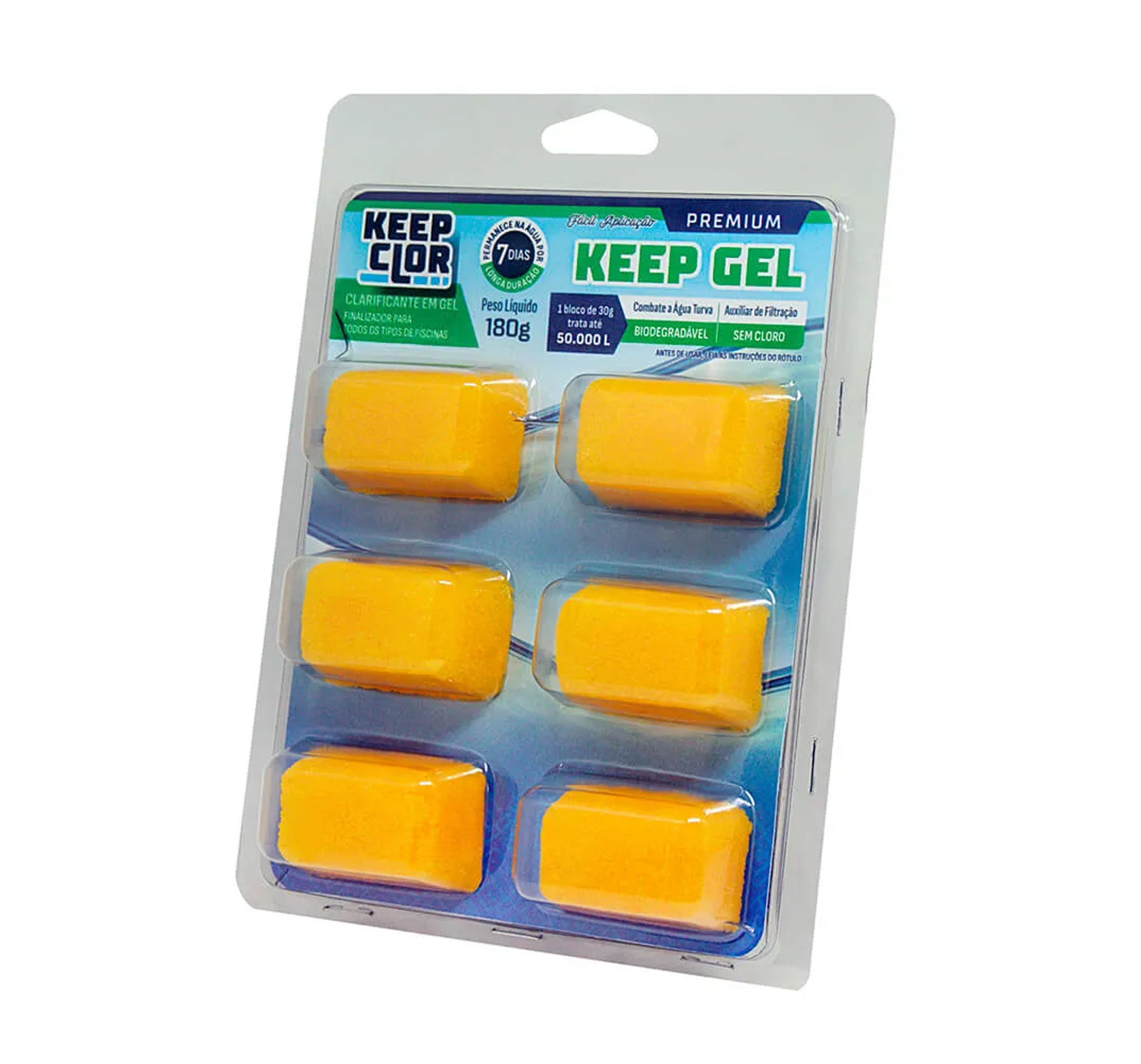 CLARIFICANTE EM GEL KEEPCLOR CARTELA COM 6P DE 30 GRAMAS