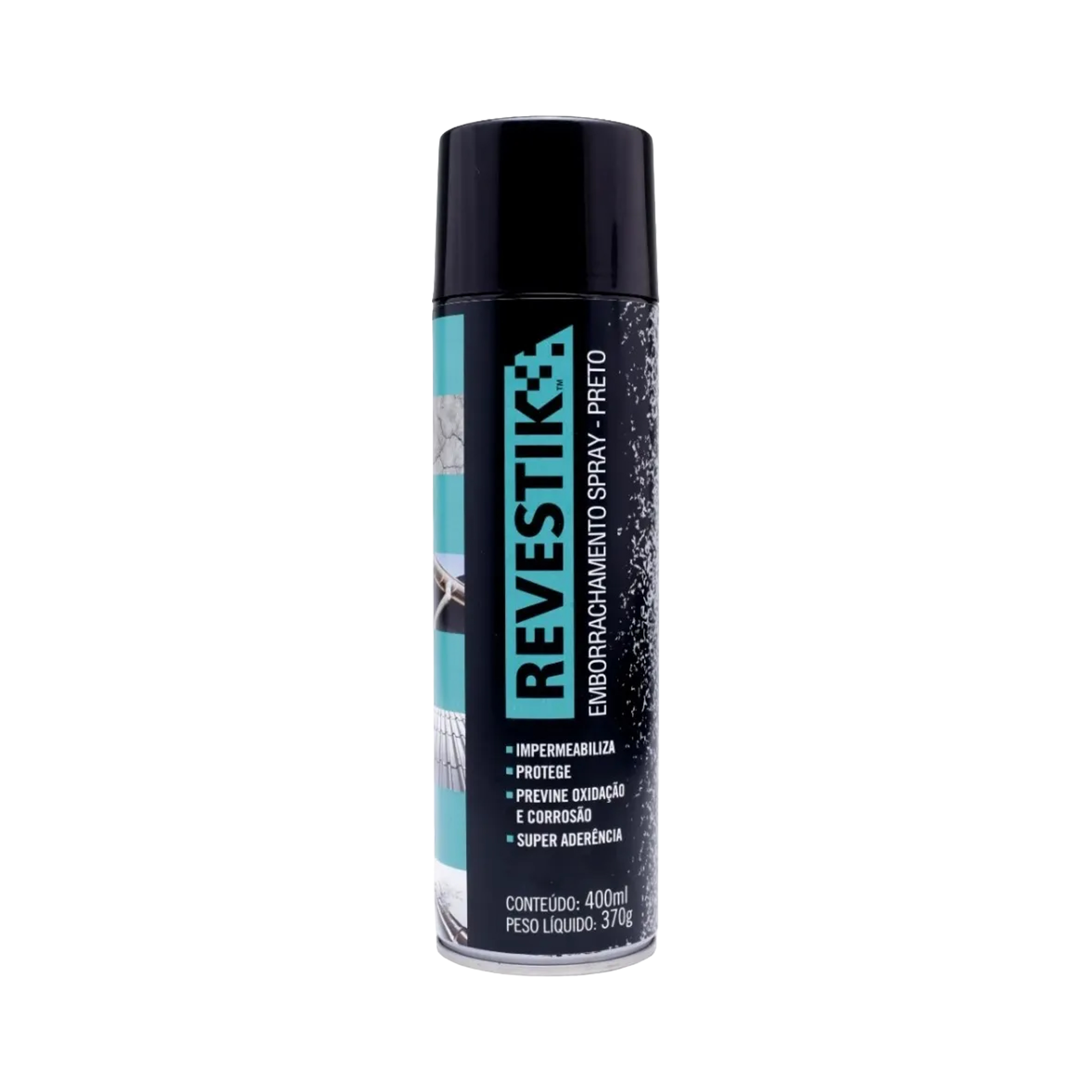 SPRAY BORRACHA LIQUIDA REVESTIK PRETO 400ML