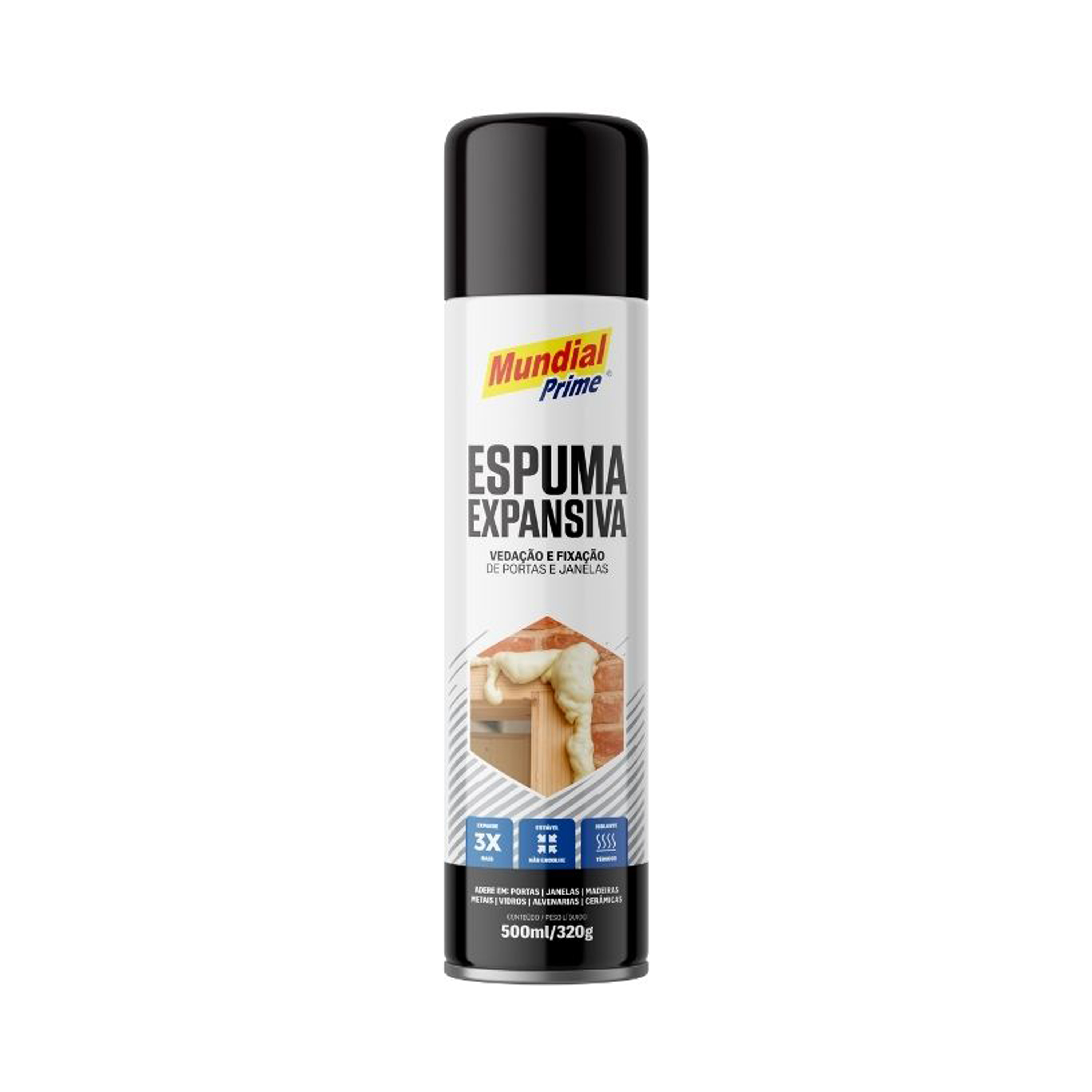 ESPUMA EXPANSIVA MUNDIAL PRIME 500ML 320G