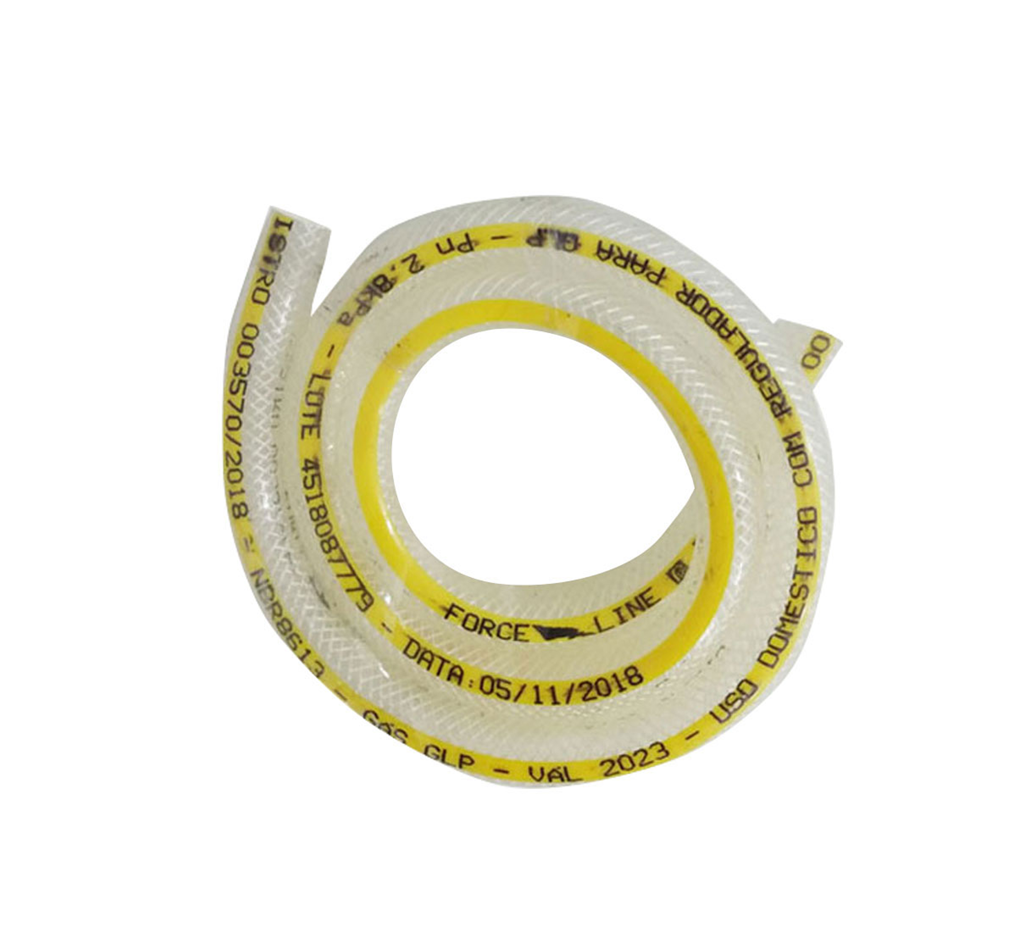 MANGUEIRA GAS CRISTAL FORCELINE TRANCADA 1.25M