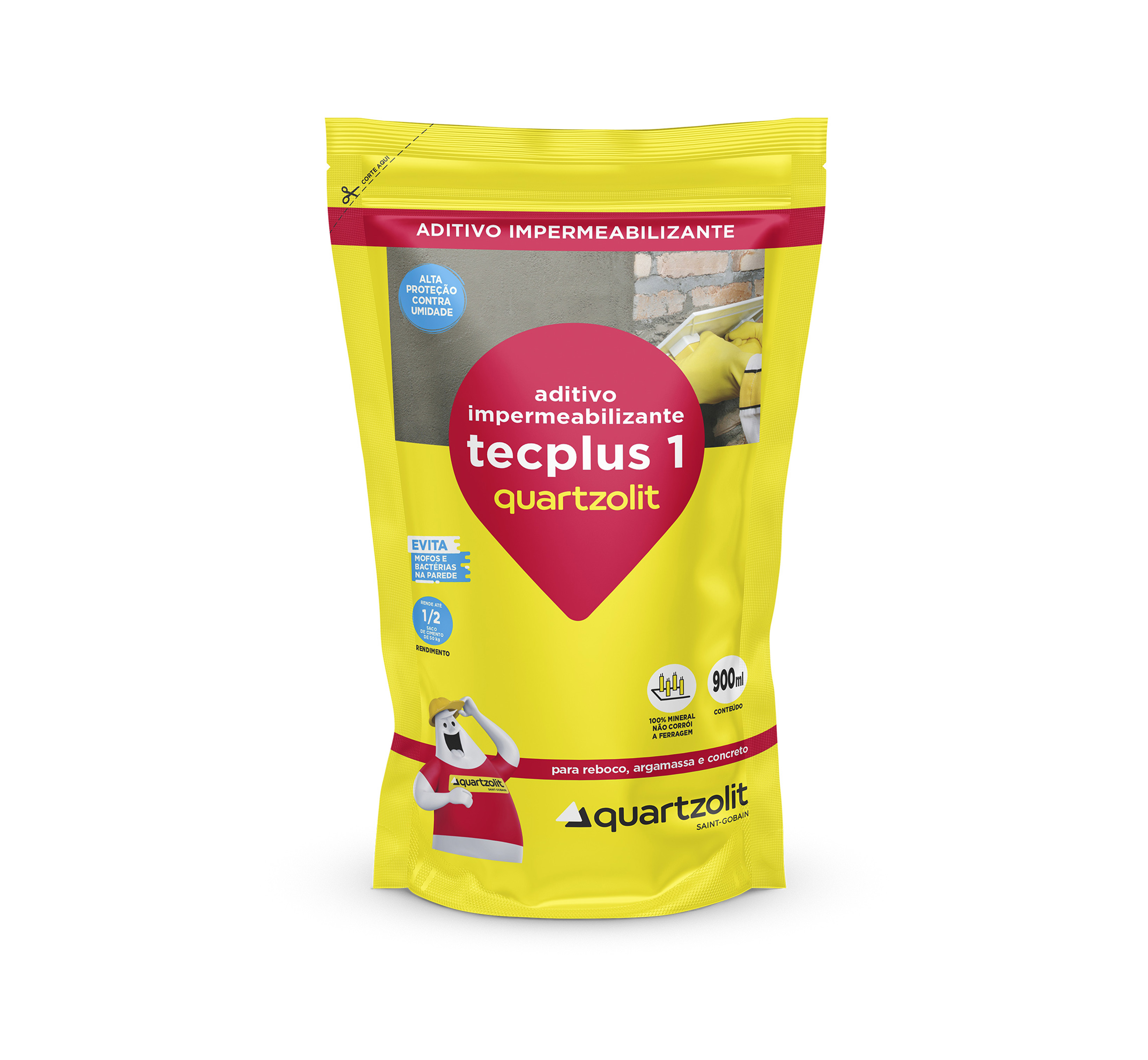 ADITIVO IMPERMEABILIZANTE TECPLUS QUARTZOLIT 900ML