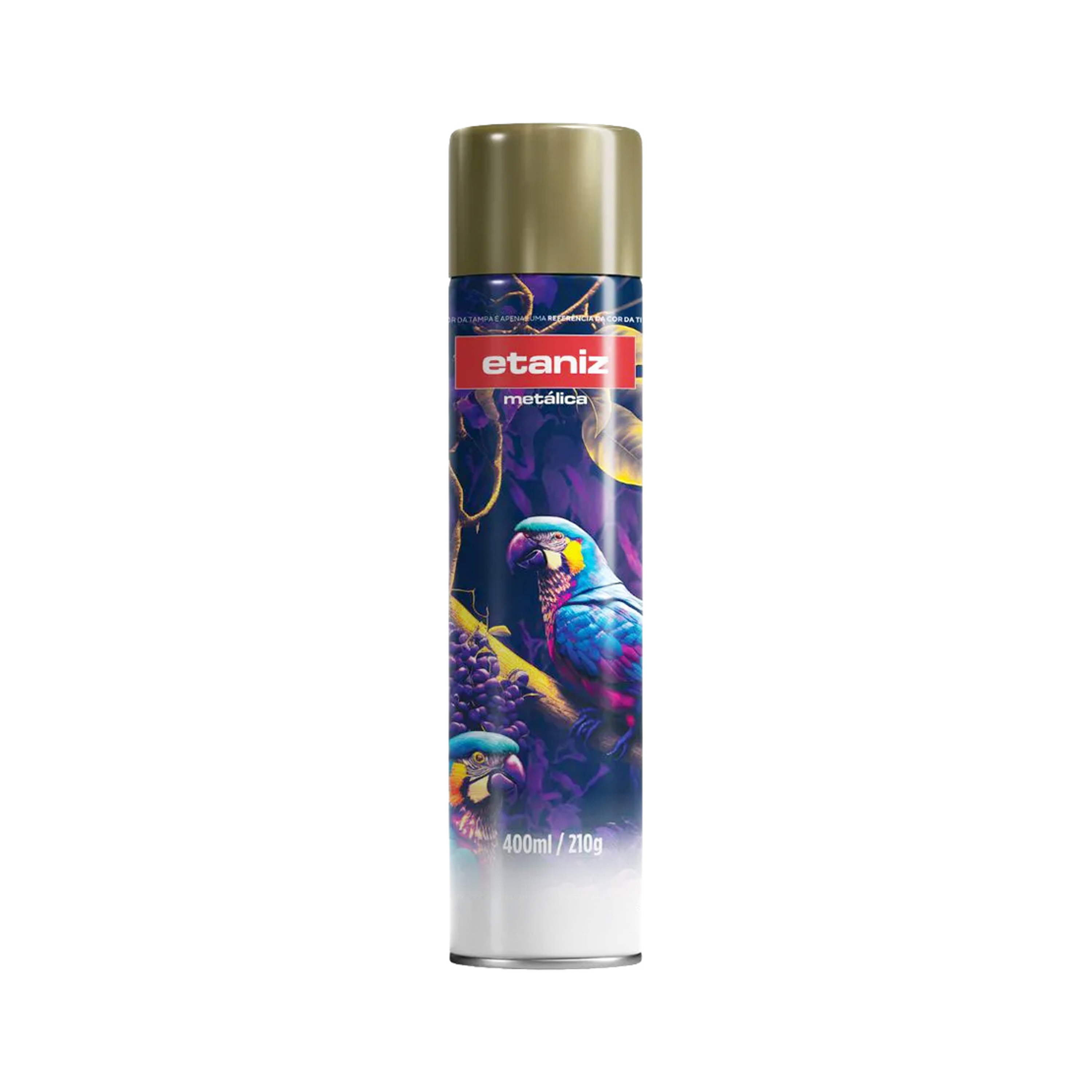 SPRAY ETANIZ DOURADO METALICO 400ML 46546