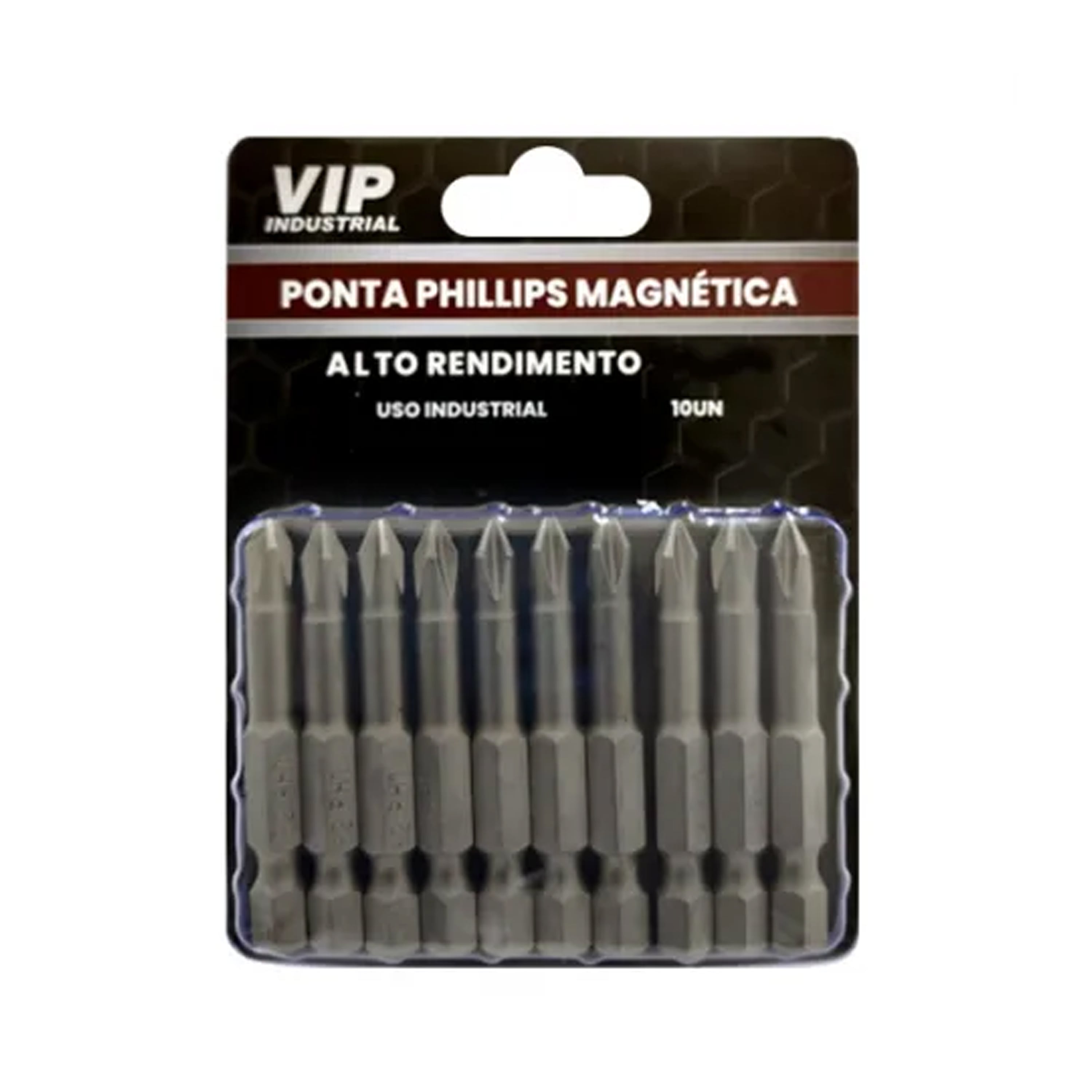 BITS VIP INDUSTRIAL KIT 10PCS PHILLIPS PH2 X 50MM