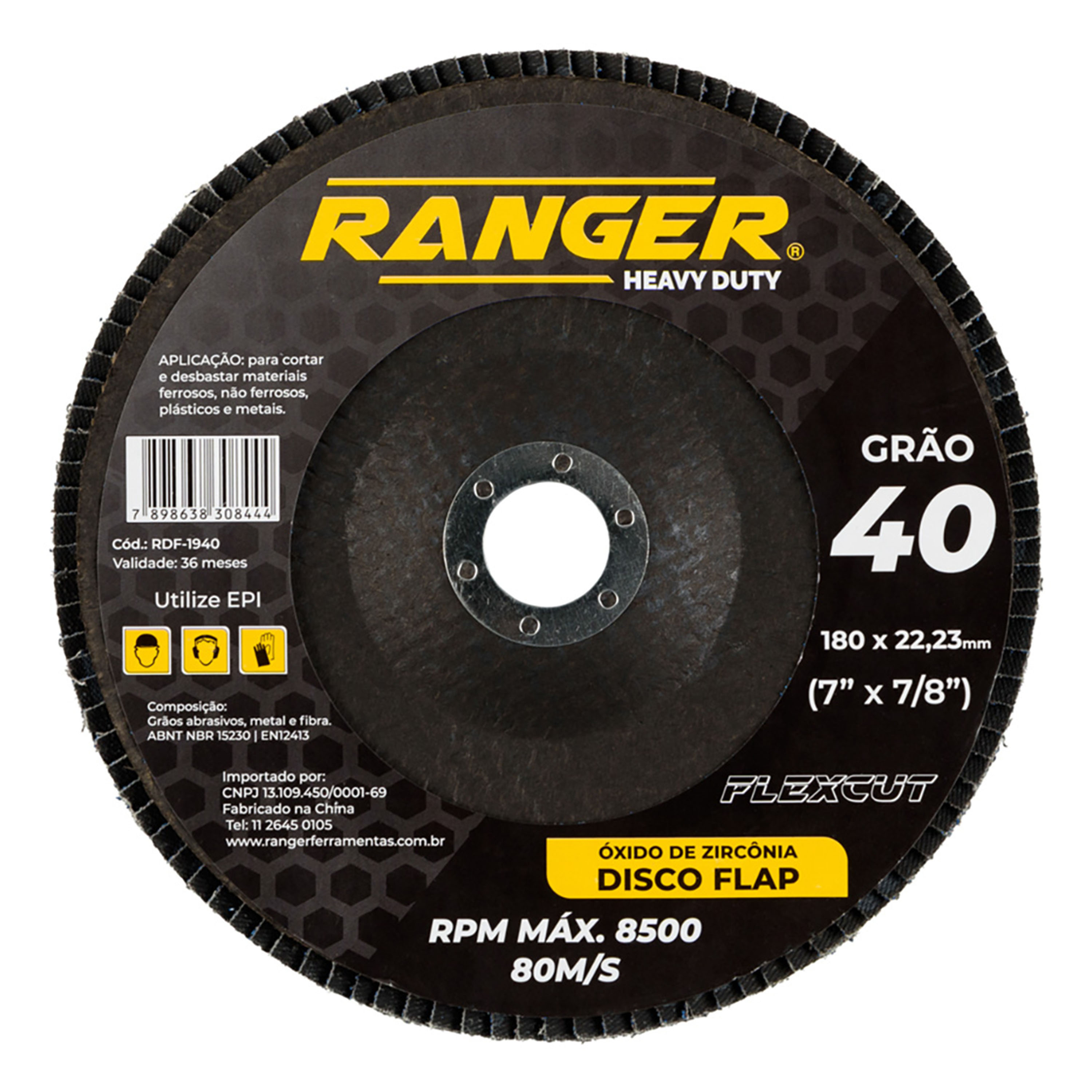 DISCO FLAP ZIRCONIA RANGER  7 X 40