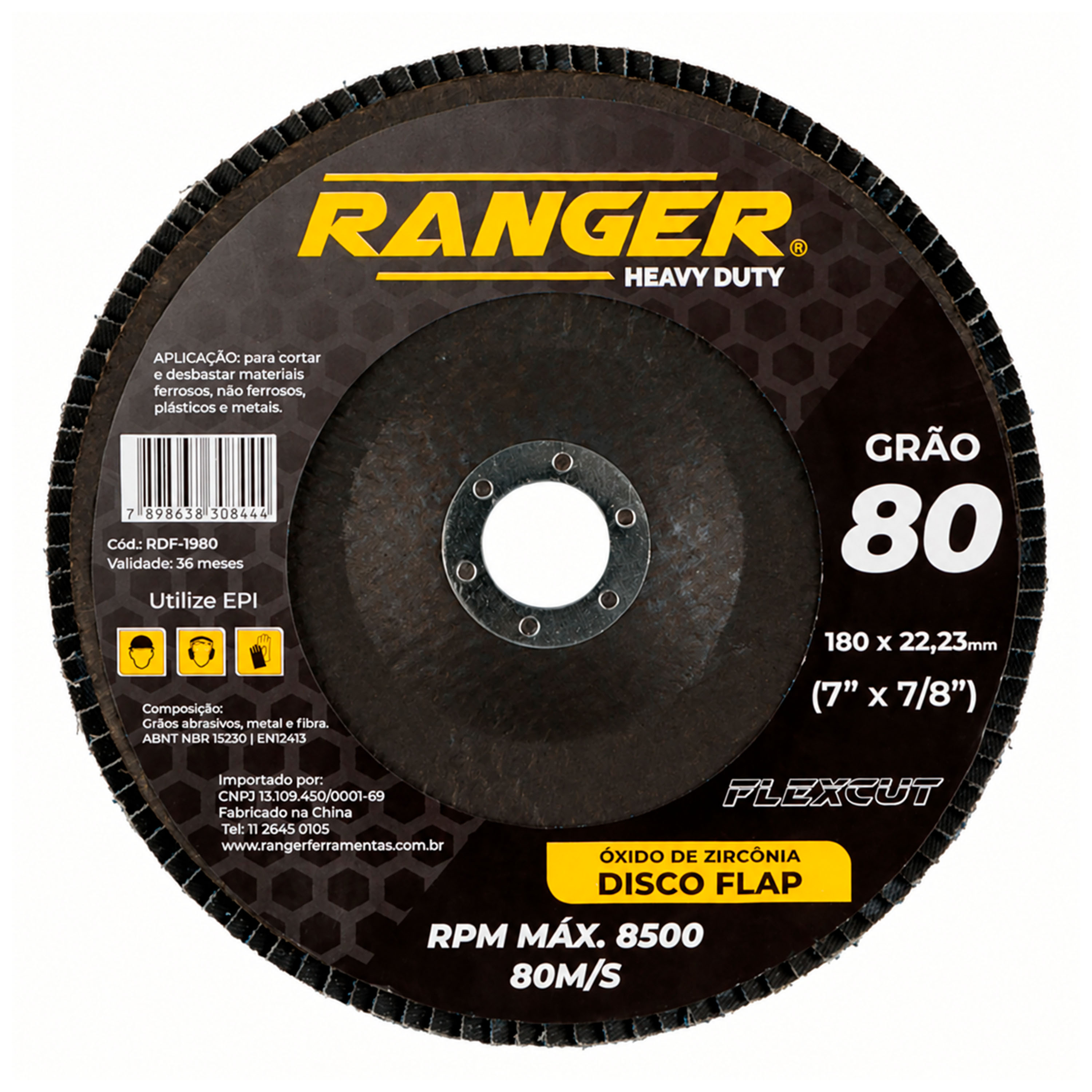 DISCO FLAP ZIRCONIA RANGER  7 X 80
